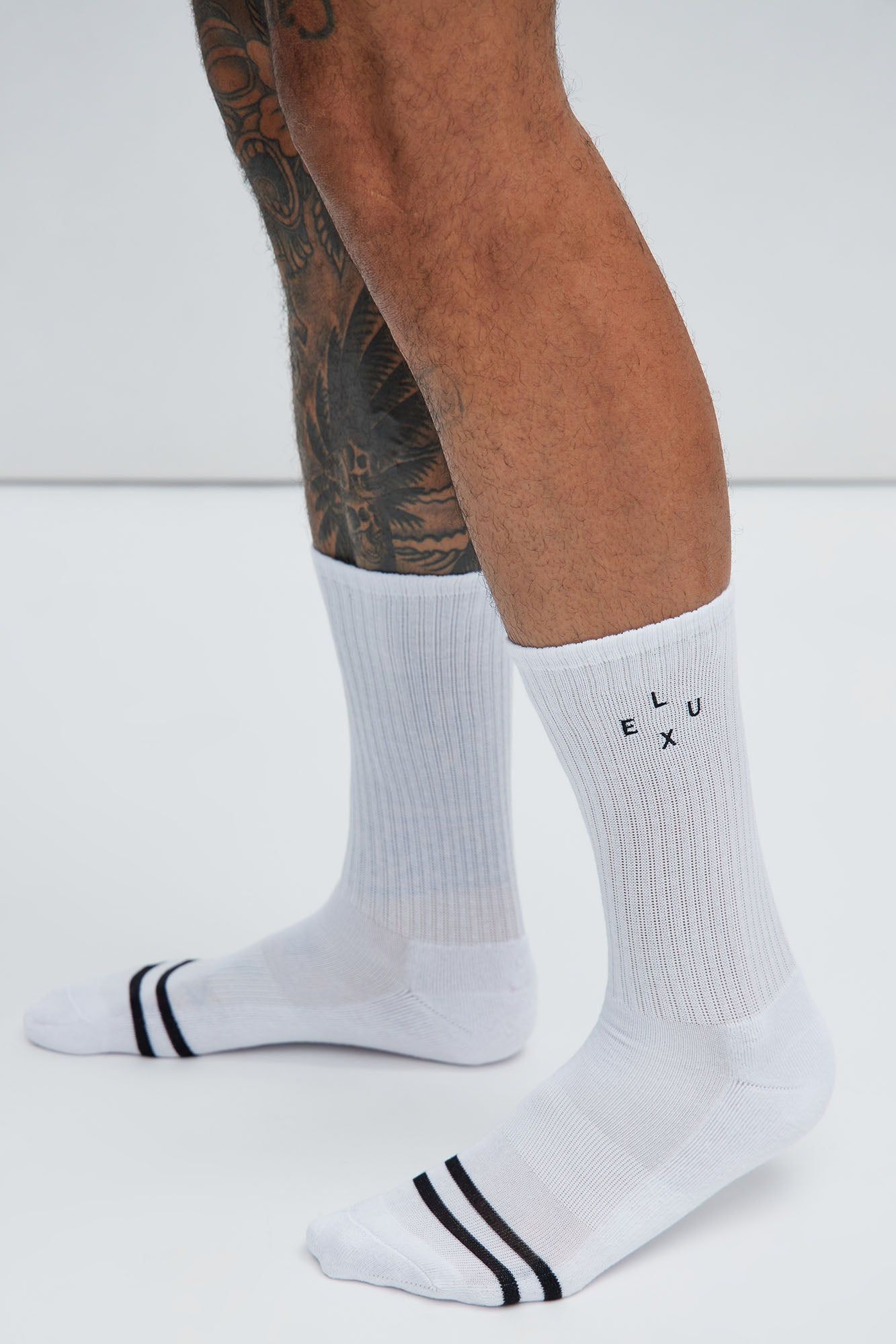Luxe Crew Socks - White sold by Fashion Nova