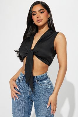Riya Blouse Top - Black sold by Fashion Nova