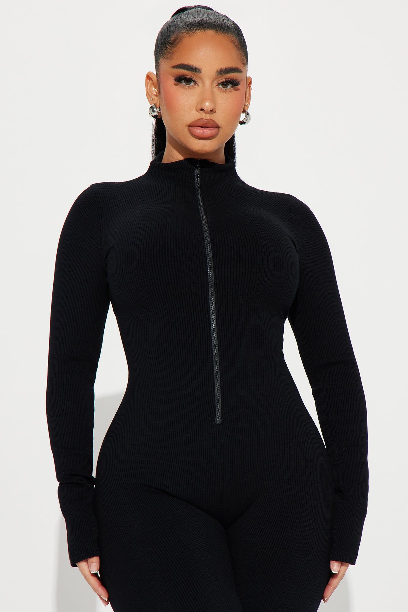 Sabrina Snatched Flare Jumpsuit - Black sold by Fashion Nova product image thumbnail 3