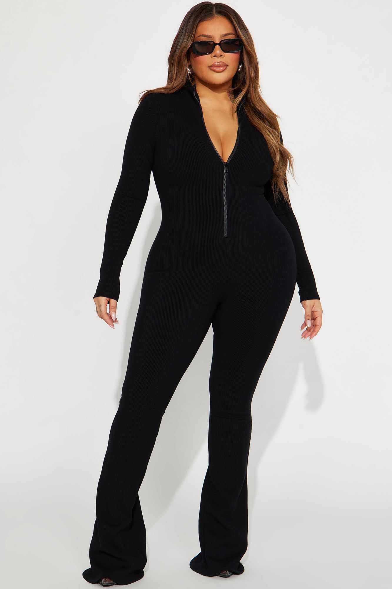 Sabrina Snatched Flare Jumpsuit - Black sold by Fashion Nova product image thumbnail 5