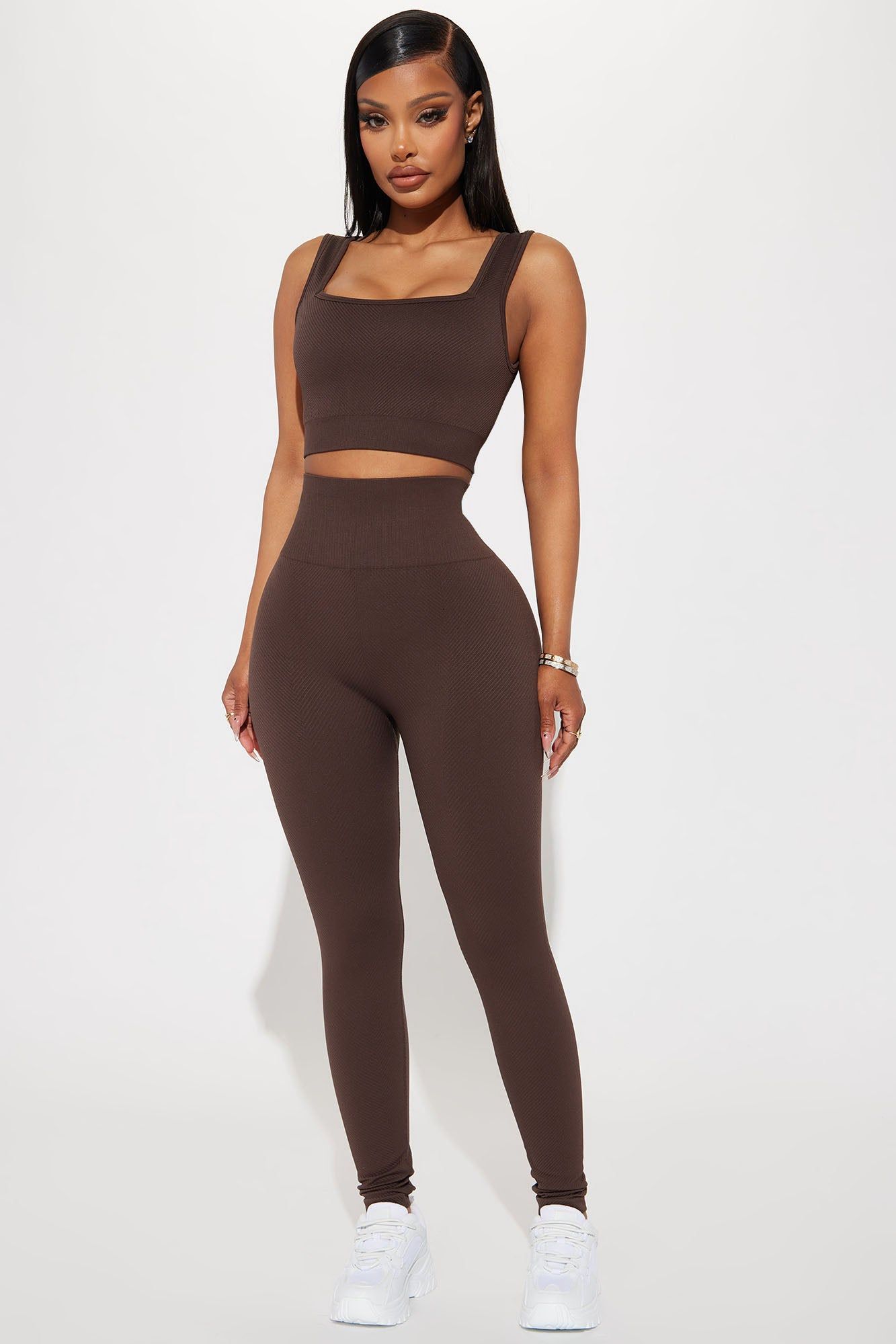 Flex Active Legging - Chocolate sold by Fashion Nova
