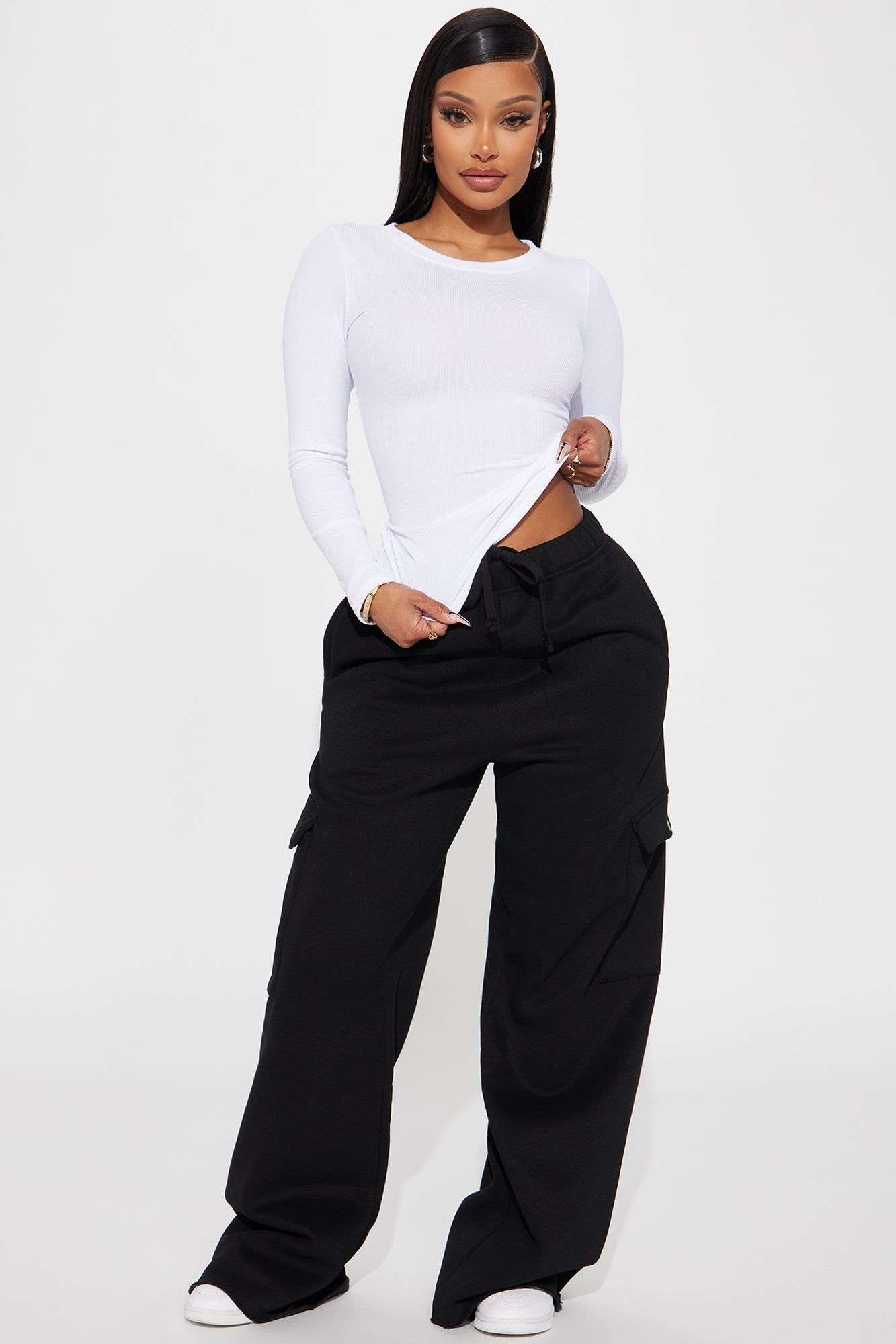Enjoy The View Cargo Pant - Black sold by Fashion Nova product image thumbnail 2