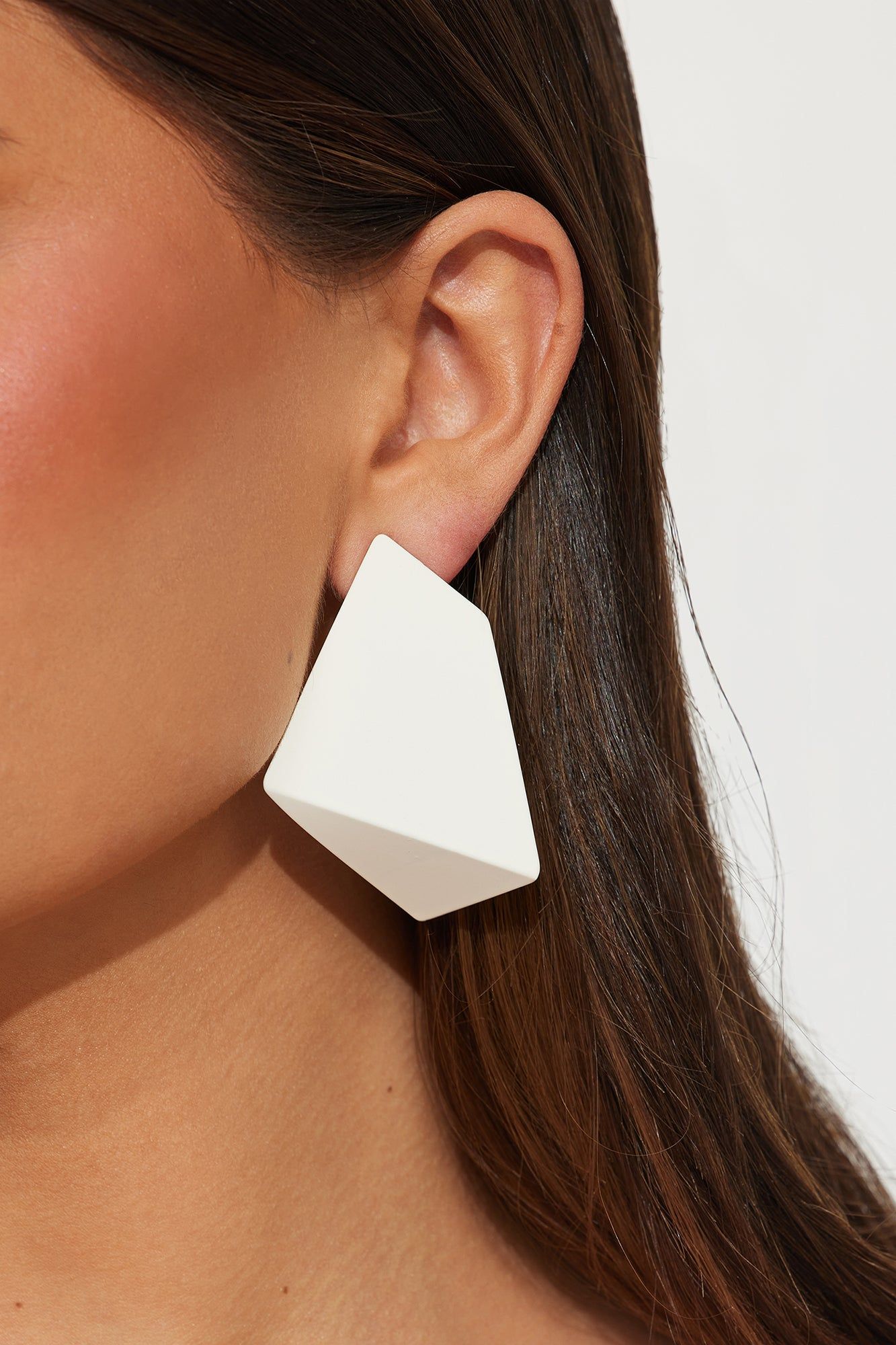 Make It Right Earrings - White sold by Fashion Nova