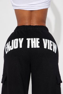 Enjoy The View Cargo Pant - Black sold by Fashion Nova