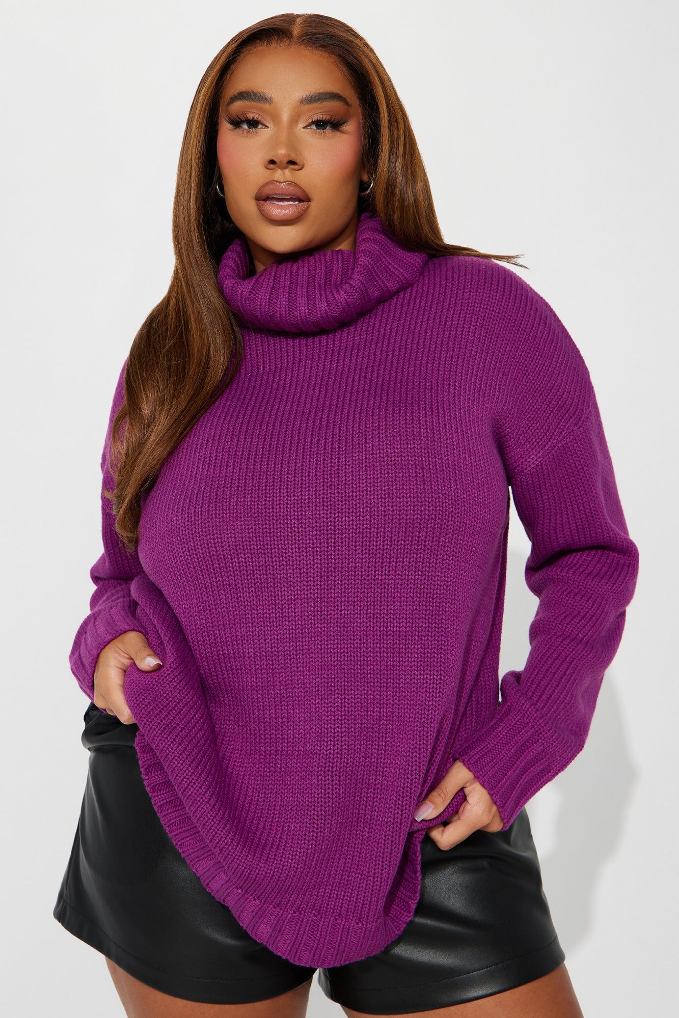 Positive Energy Sweater - Purple sold by Fashion Nova product image thumbnail 4