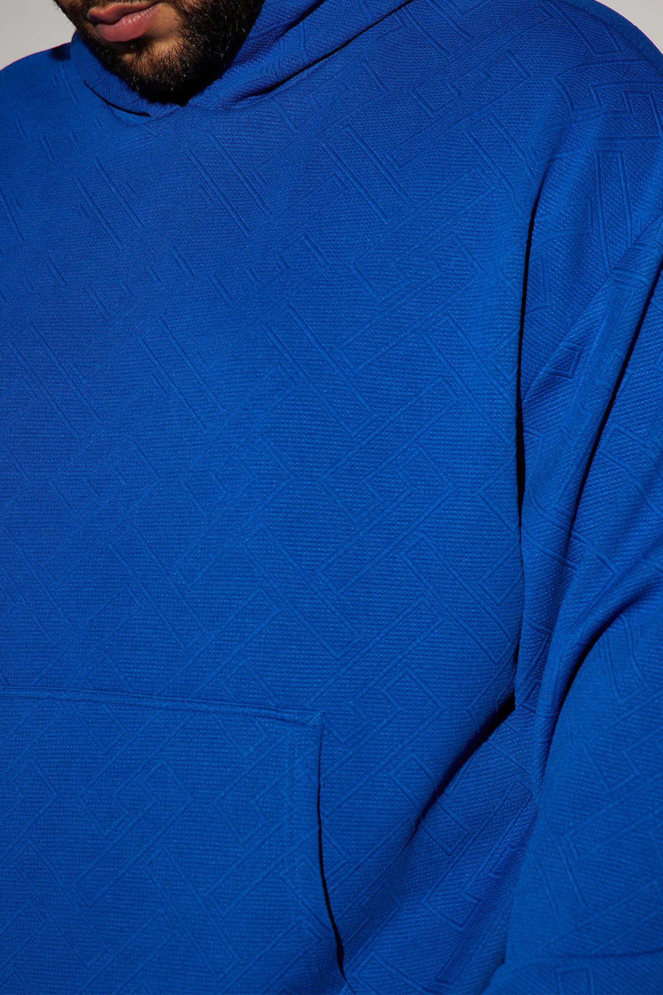 Textured Lines Hoodie - Blue sold by Fashion Nova product image thumbnail 7