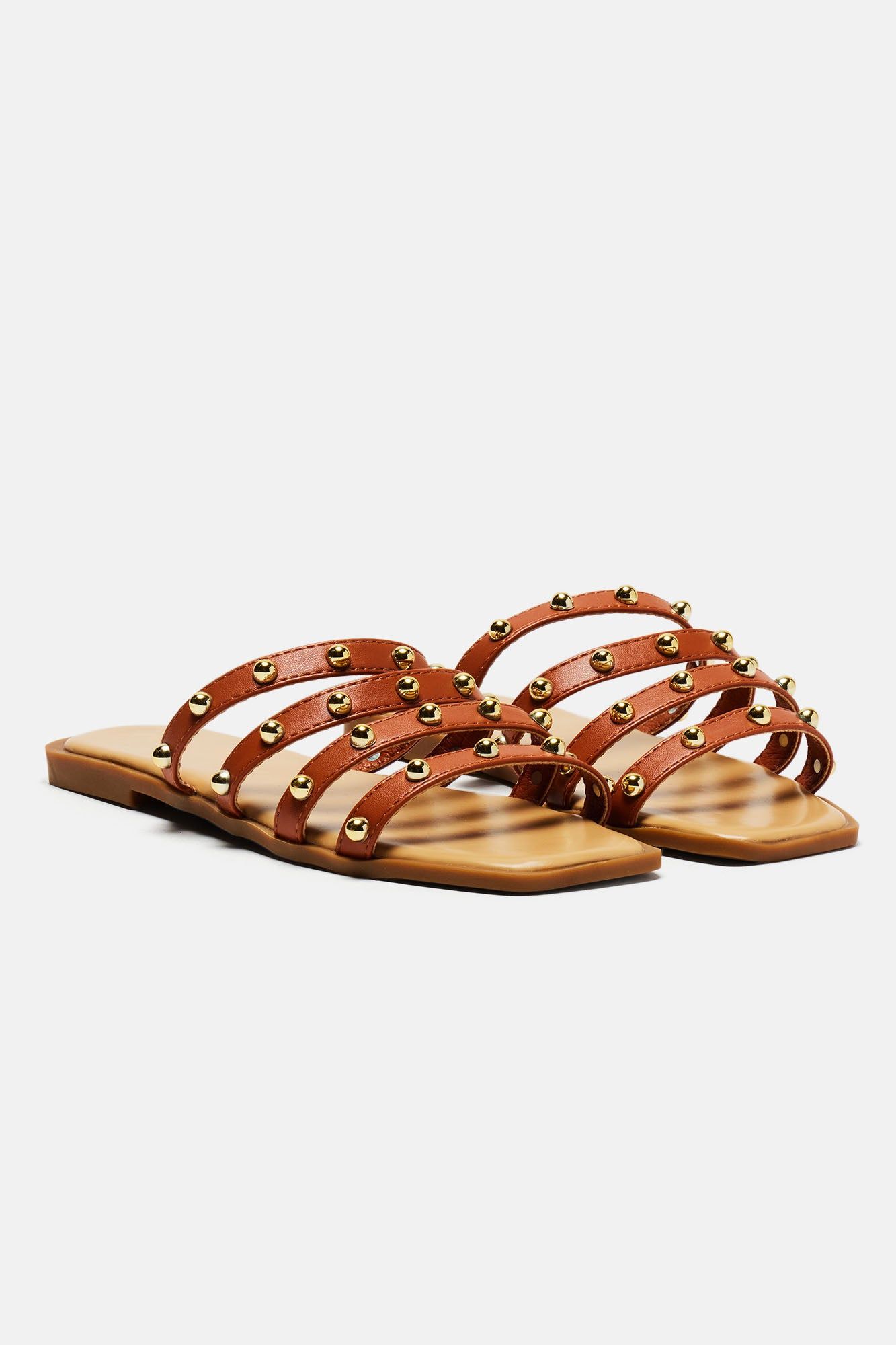 Count On Me Flat Sandals - Cognac sold by Fashion Nova product image thumbnail 3