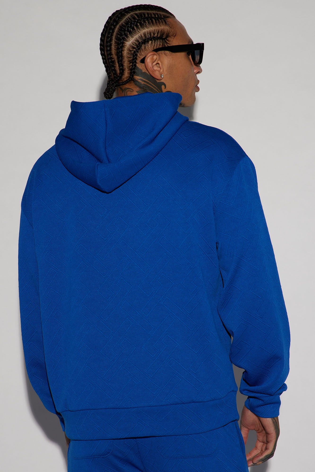 Textured Lines Hoodie - Blue sold by Fashion Nova product image thumbnail 5