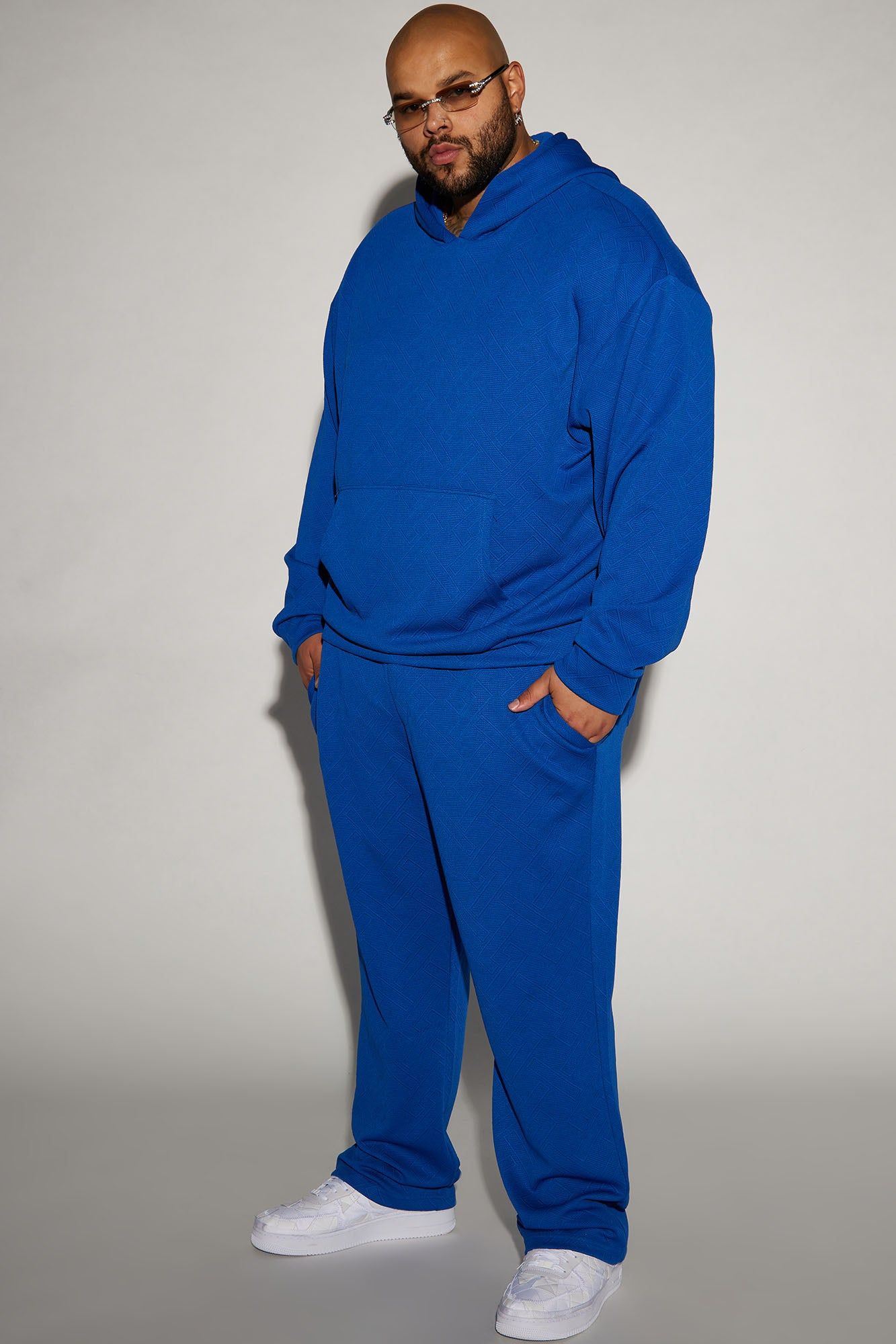 Textured Lines Hoodie - Blue sold by Fashion Nova product image thumbnail 6