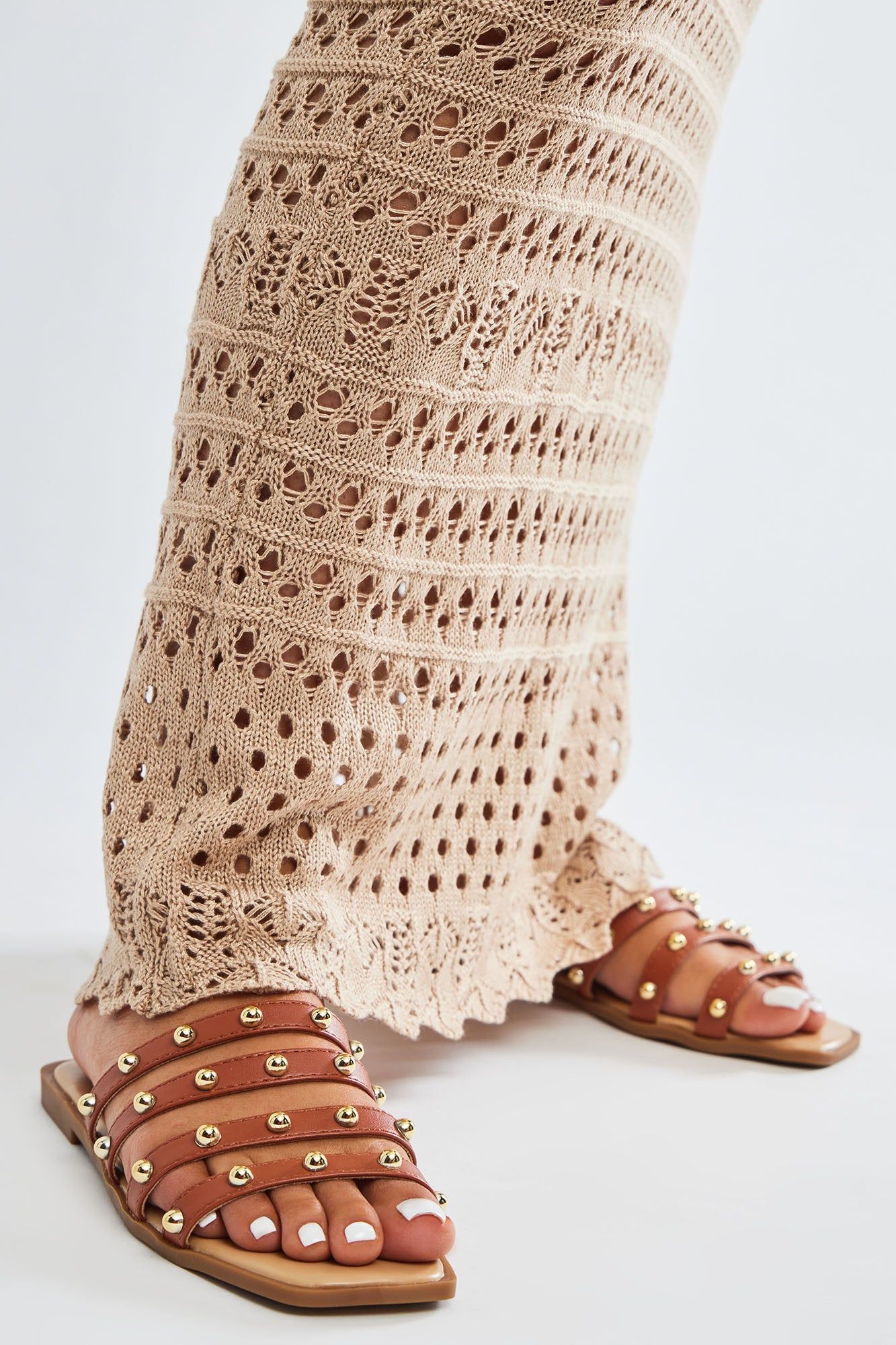 Count On Me Flat Sandals - Cognac sold by Fashion Nova product image thumbnail 4