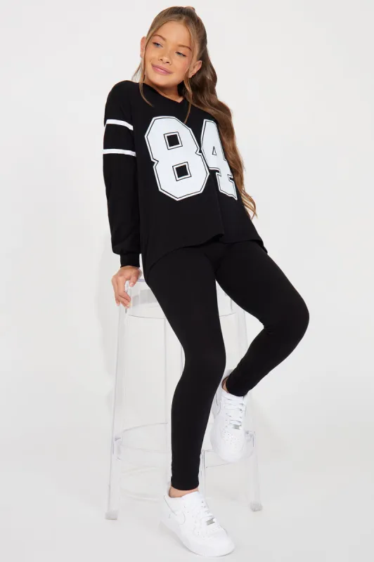 Mini Stadium Babe Legging Set - Black sold by Fashion Nova