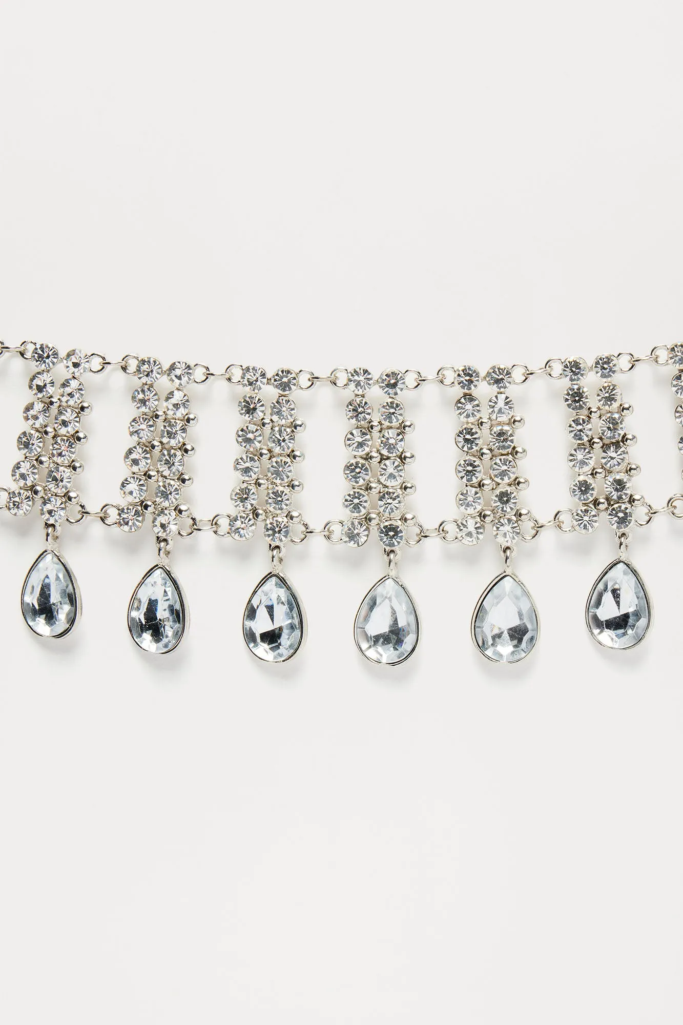 All I Want Is Diamonds Choker Necklace - Silver sold by Fashion Nova product image thumbnail 3