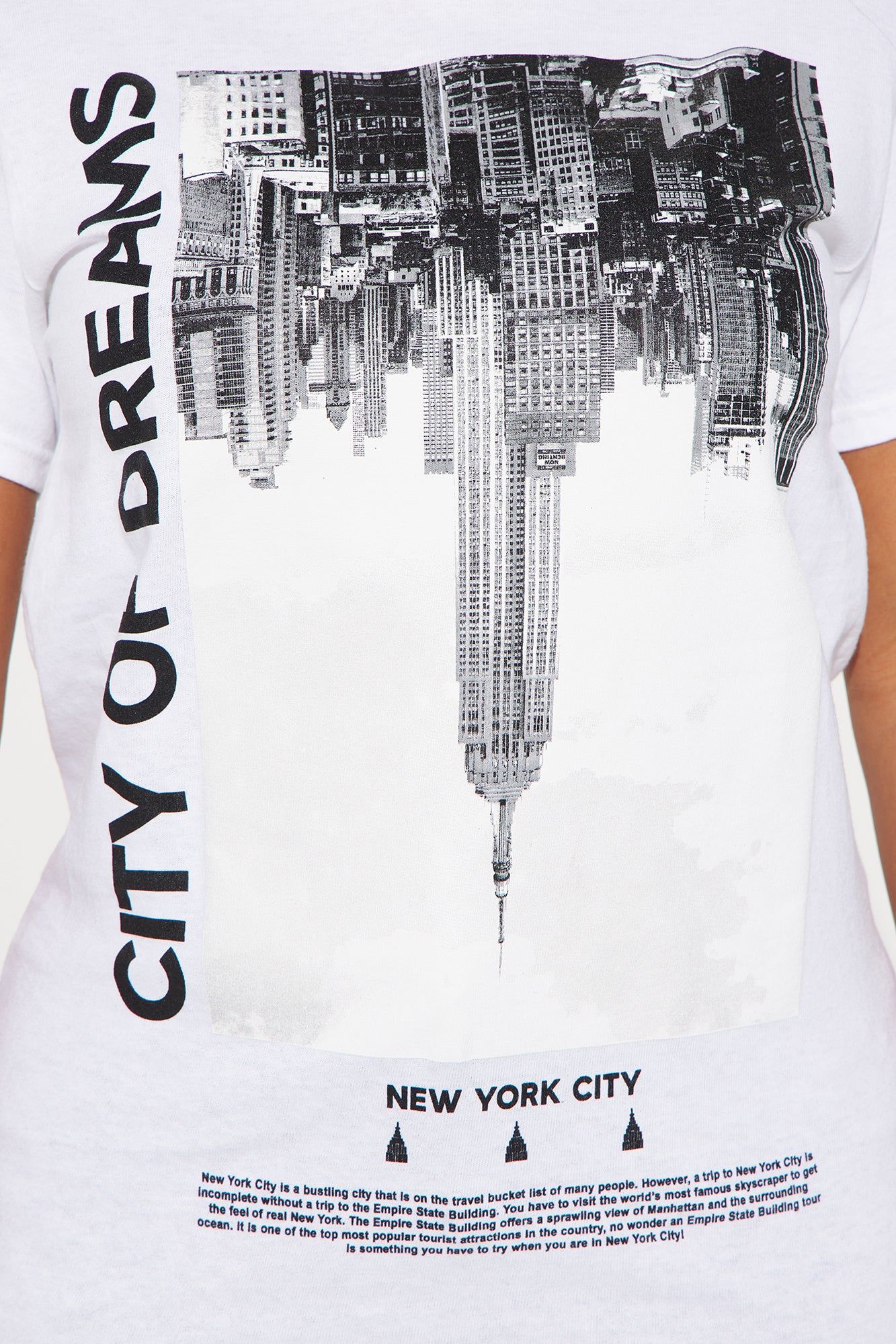 City of Dreams Tee - White sold by Fashion Nova product image thumbnail 5
