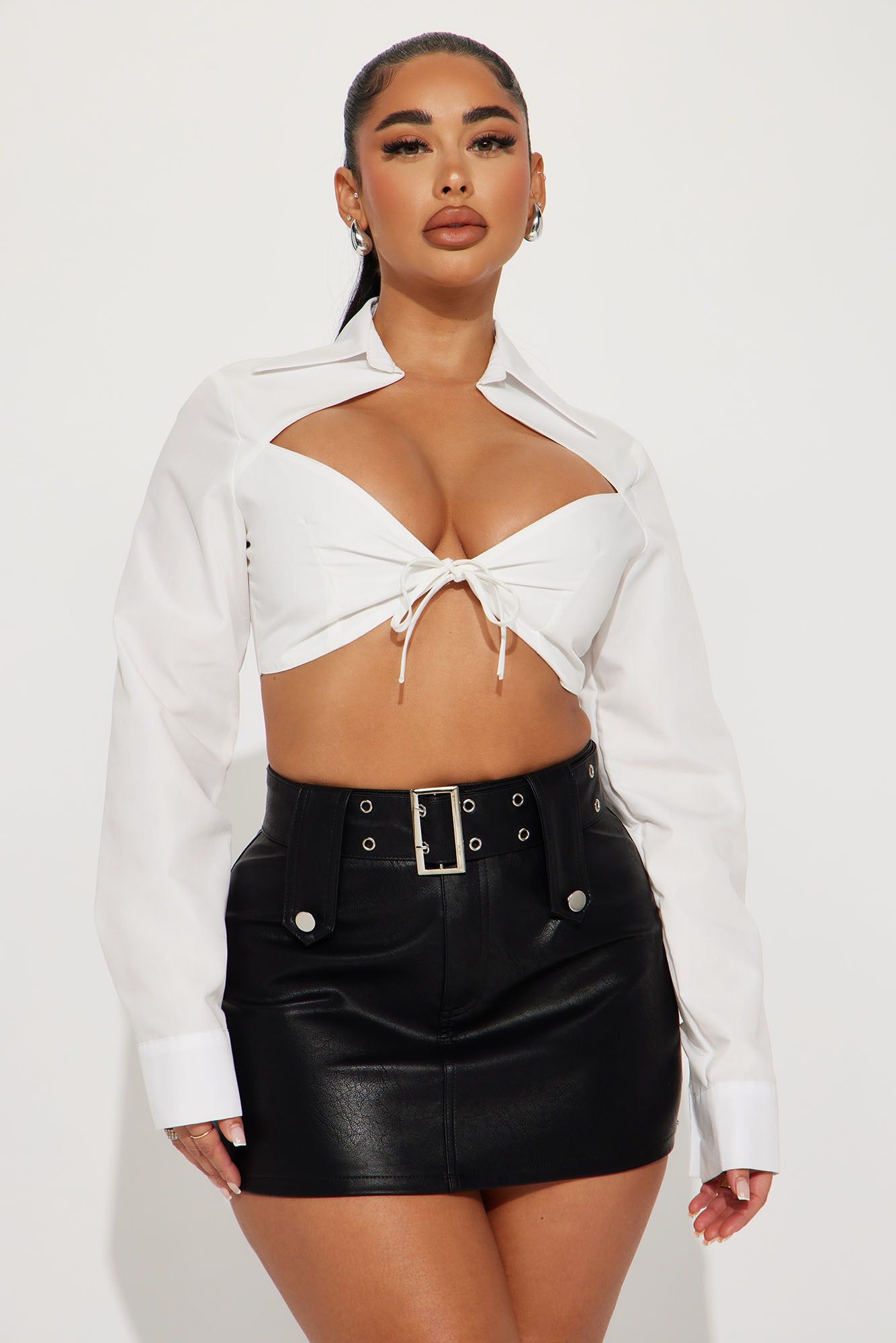 High Energy Blouse Top - Off White sold by Fashion Nova