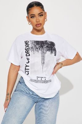 City of Dreams Tee - White sold by Fashion Nova
