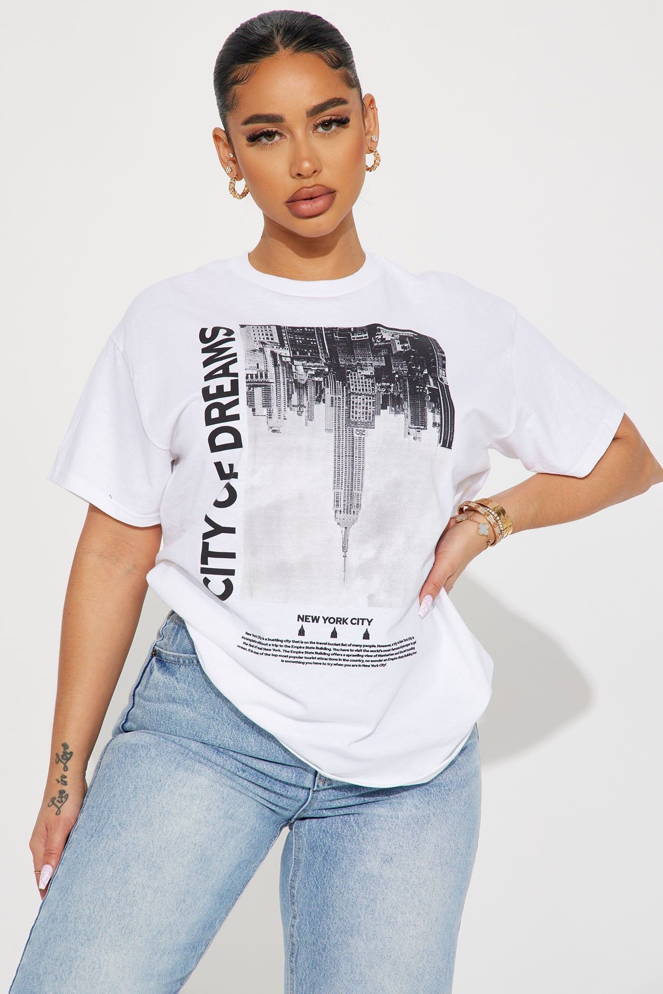City of Dreams Tee - White sold by Fashion Nova