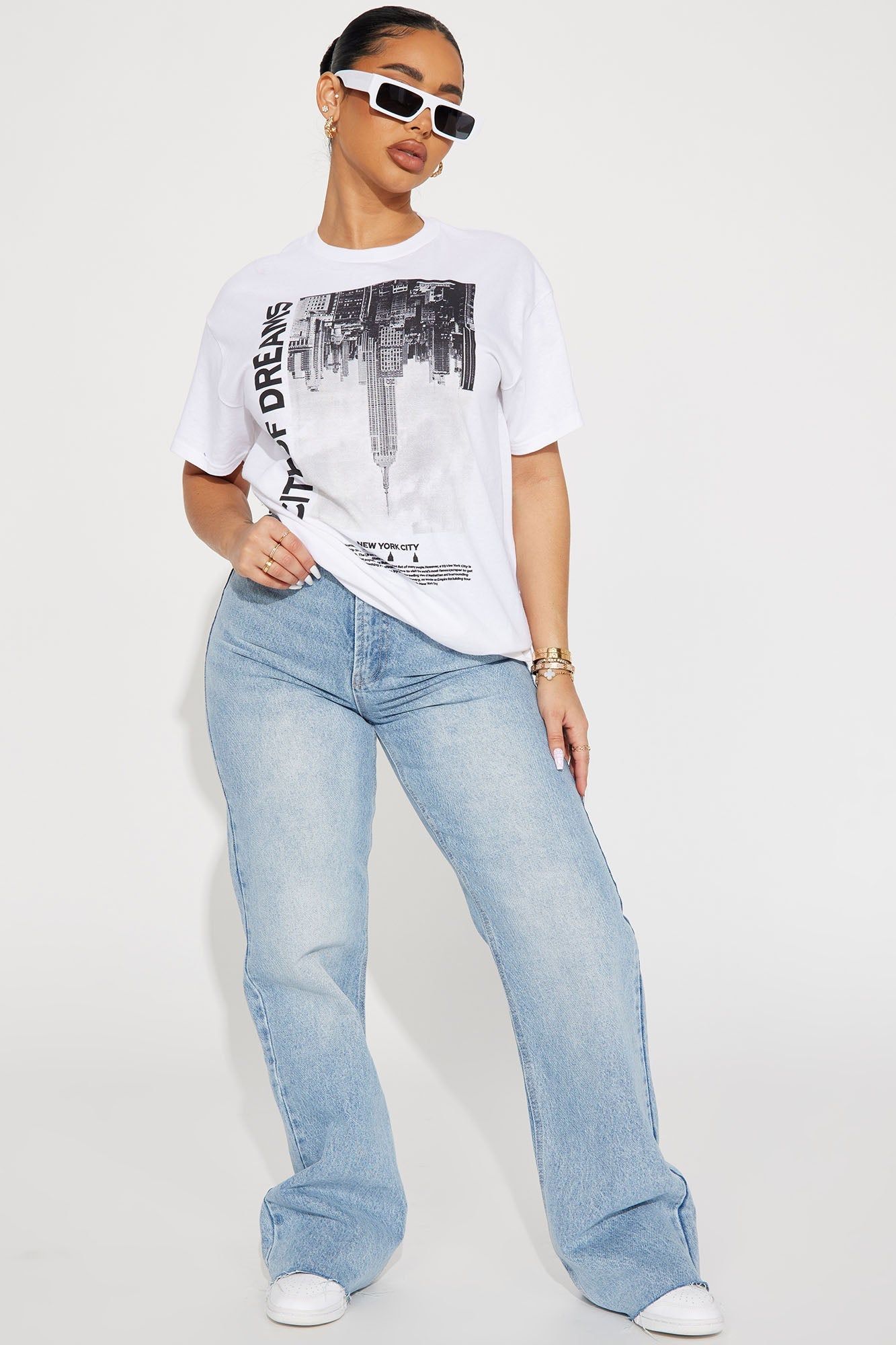 City of Dreams Tee - White sold by Fashion Nova product image thumbnail 2