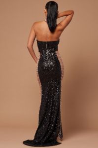 Emme Sequin Embellished Gown - Black sold by Fashion Nova