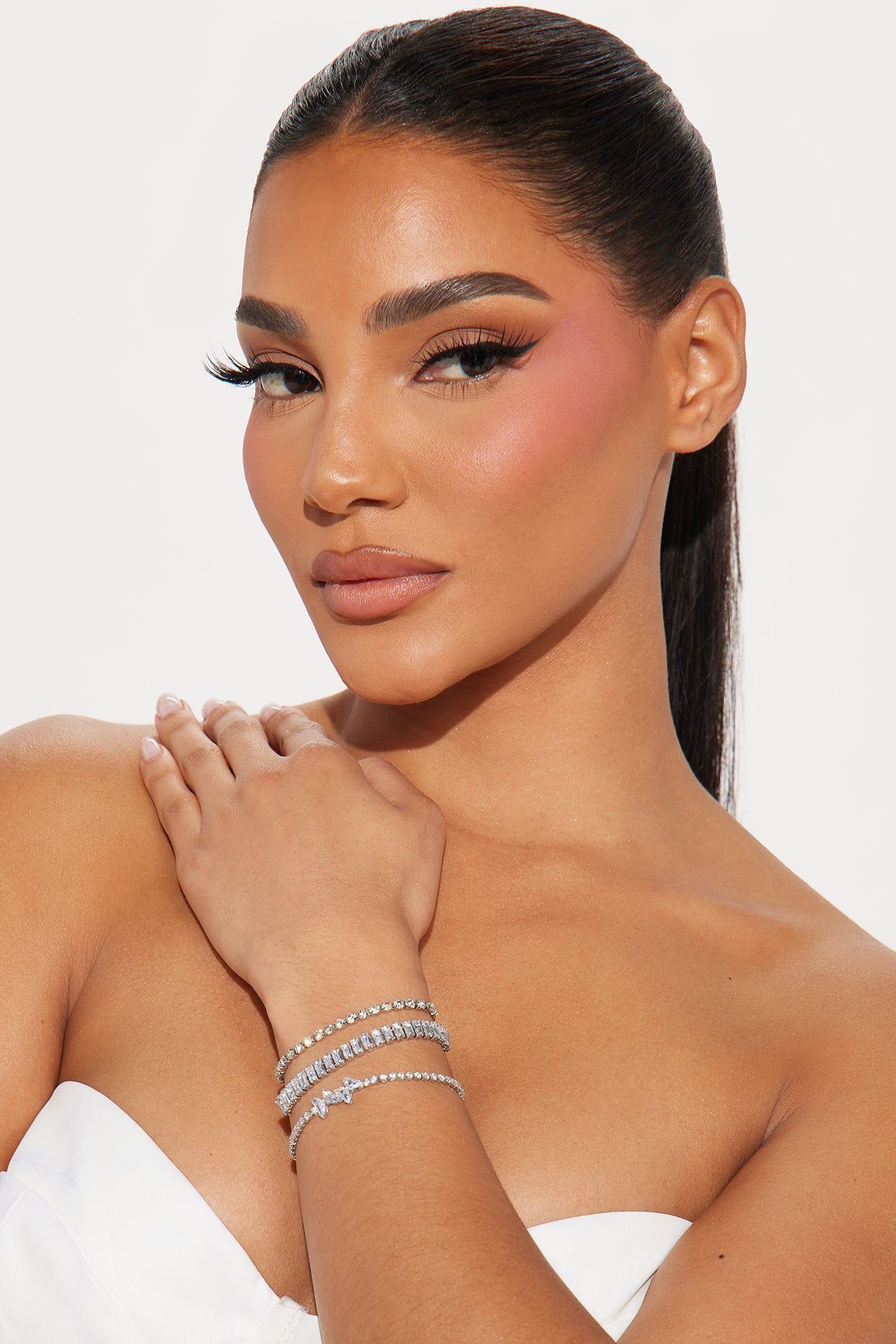 Better Off Butterfly 3 Piece Bracelet Set - Silver sold by Fashion Nova product image thumbnail 2