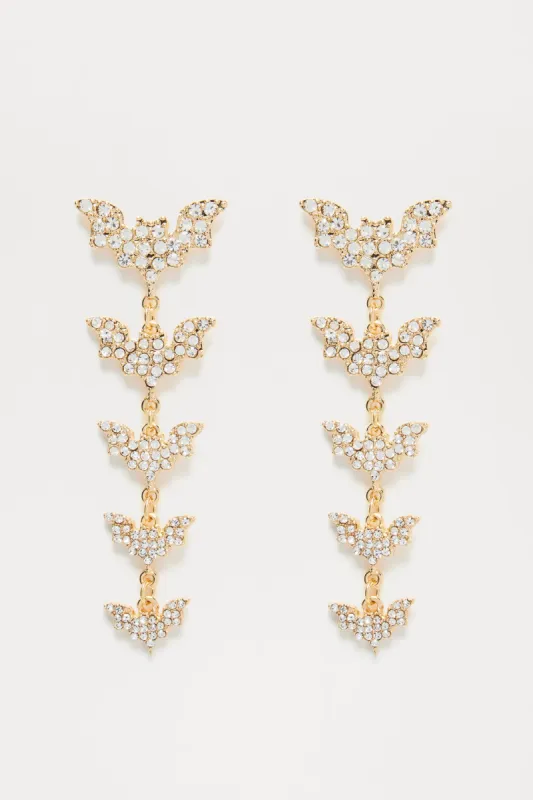 Glamorous Bats Earrings - Gold sold by Fashion Nova