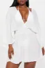 Shayna Cover Up Dress - White sold by Fashion Nova