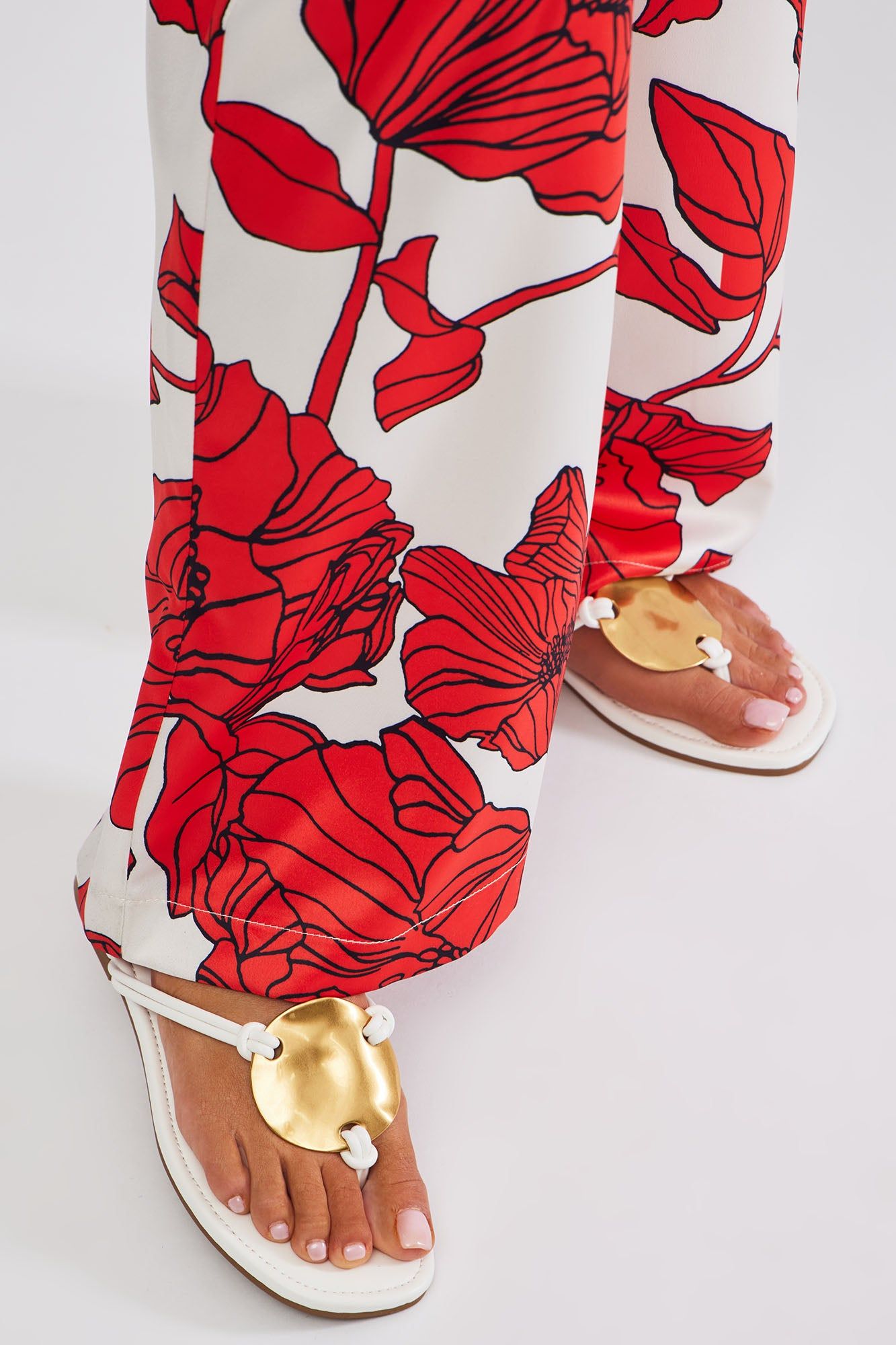 Woke Up In Tulum Flat Sandals - White sold by Fashion Nova product image thumbnail 4