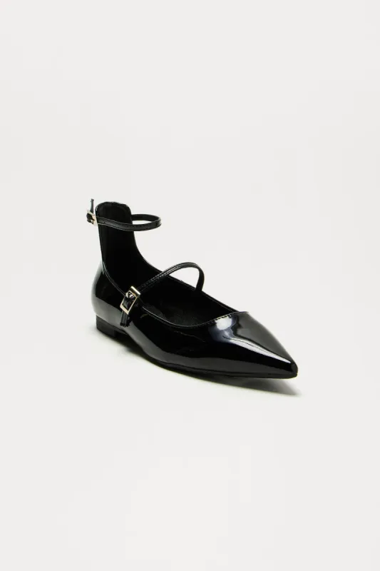 When You're Ready Mary Jane Flats - Black sold by Fashion Nova