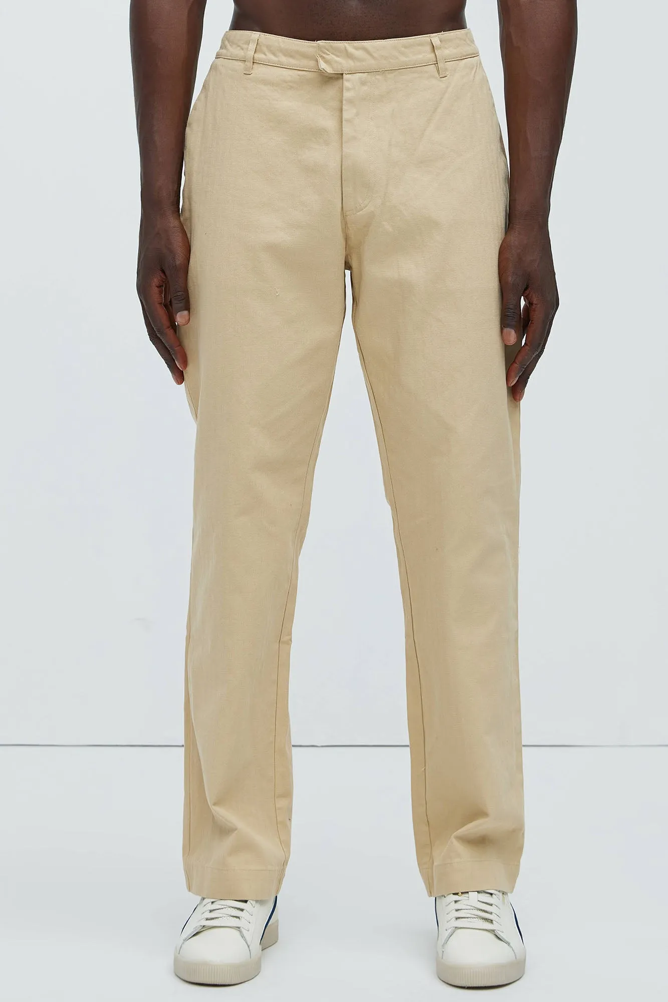 Berry Herringbone Straight Pants - Khaki sold by Fashion Nova product image thumbnail 3