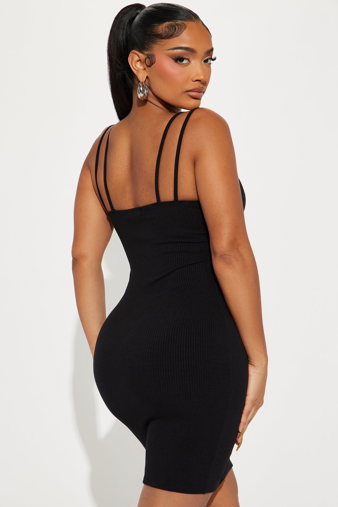 Everyday Diva Ribbed Mini Dress - Black sold by Fashion Nova product image thumbnail 3