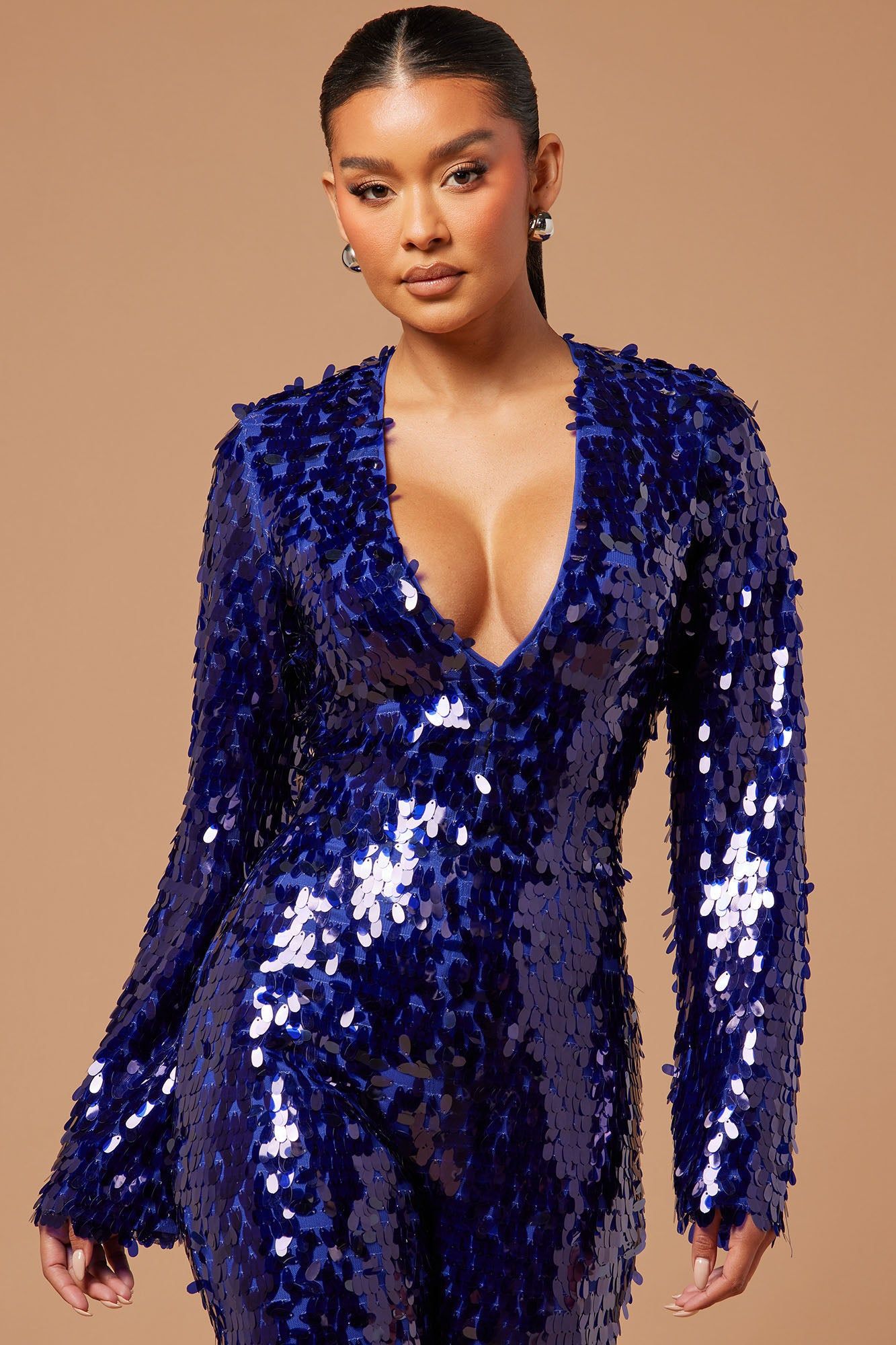 Bria Sequin Jumpsuit - Navy sold by Fashion Nova product image thumbnail 2