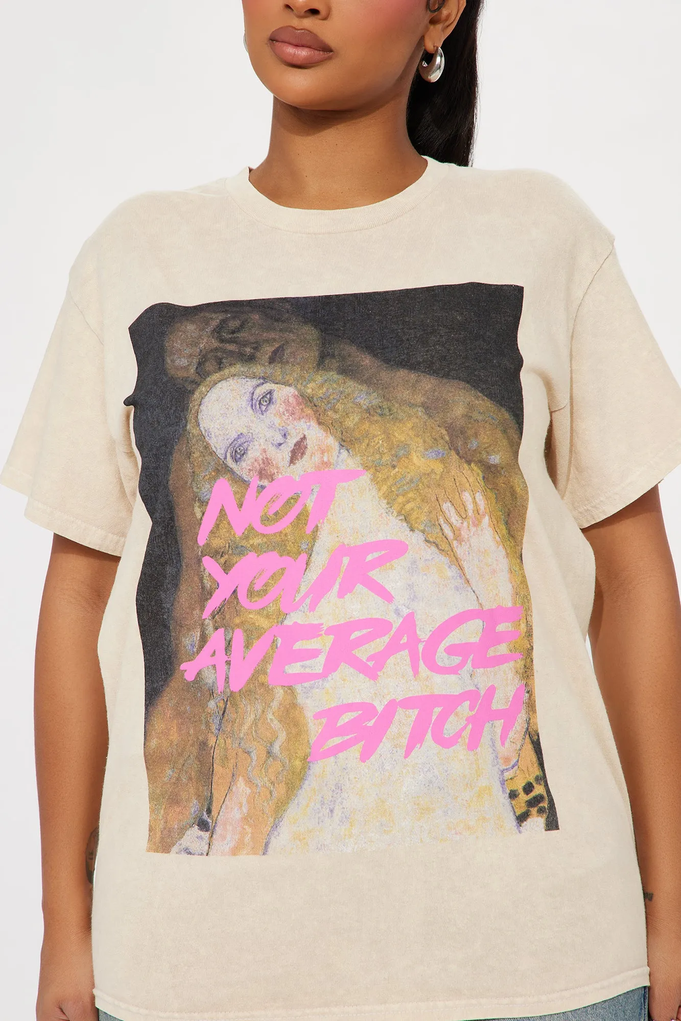 Not Your Average Art Tee - Sand sold by Fashion Nova product image thumbnail 2