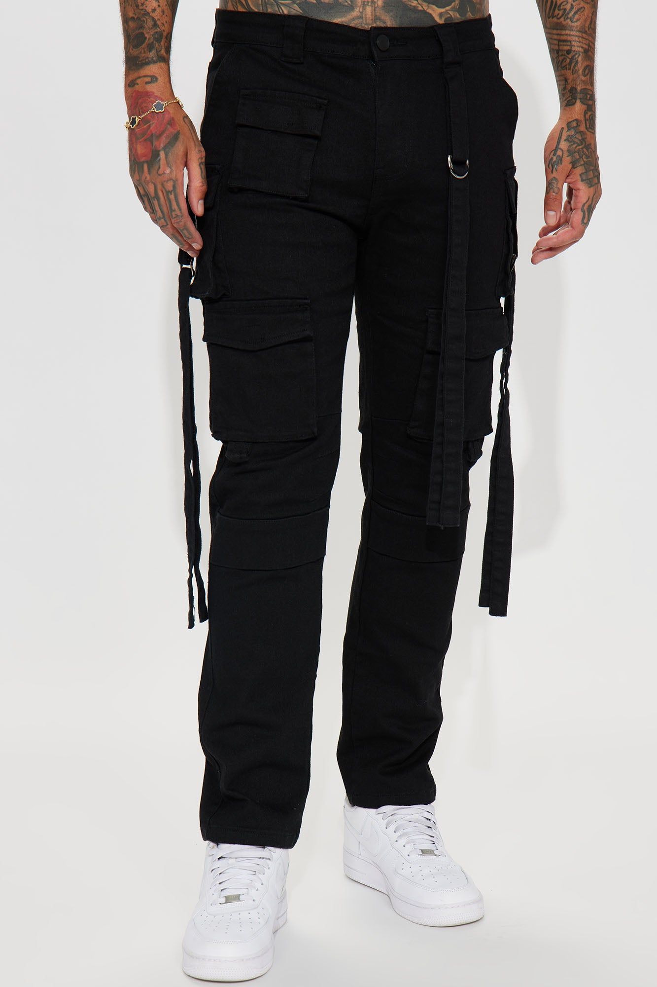 Rambo Relaxed Twill Cargo Pants - Black sold by Fashion Nova product image thumbnail 5