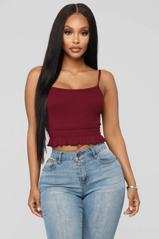 Get What I Want Top - Wine sold by Fashion Nova