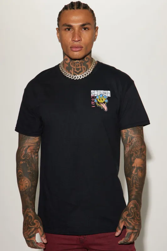 Savage Smiley Short Sleeve Tee - Black sold by Fashion Nova