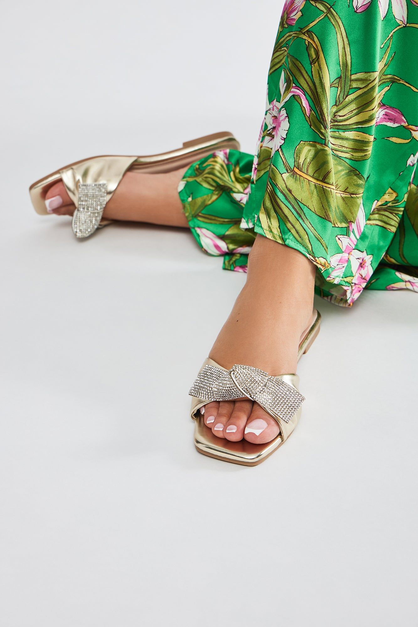 Such A Staple Flat Sandals - Gold sold by Fashion Nova