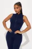 Johanna Seamless Jumpsuit - Navy sold by Fashion Nova