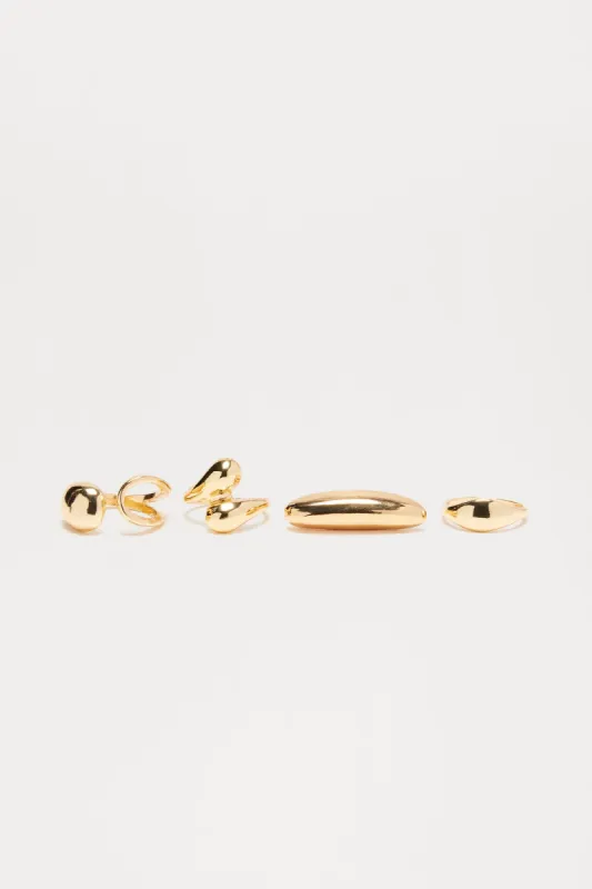 Keep Sake 4 Piece Ring Set - Gold sold by Fashion Nova