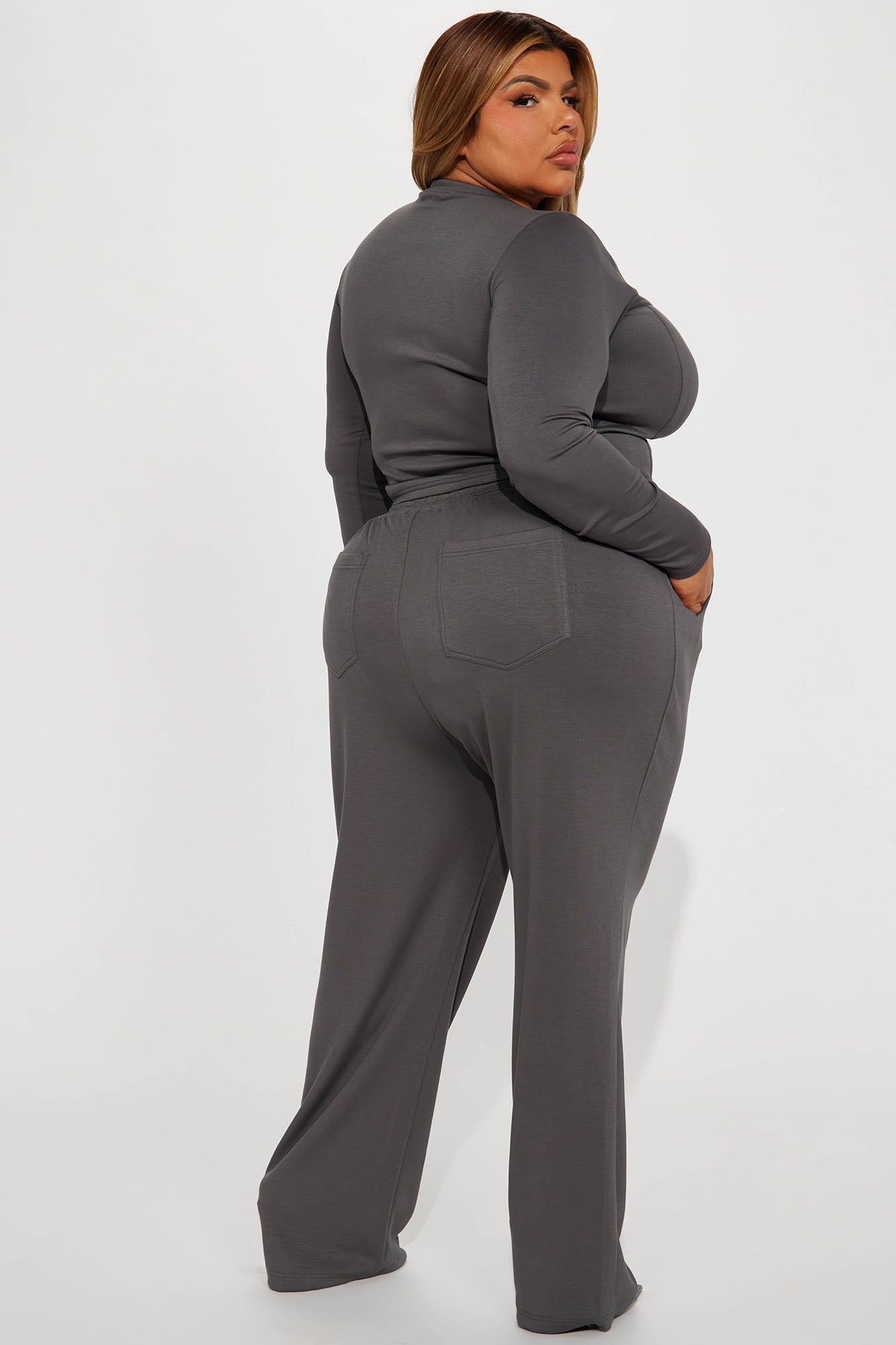Weekend Moment Pant Set - Charcoal sold by Fashion Nova product image thumbnail 7