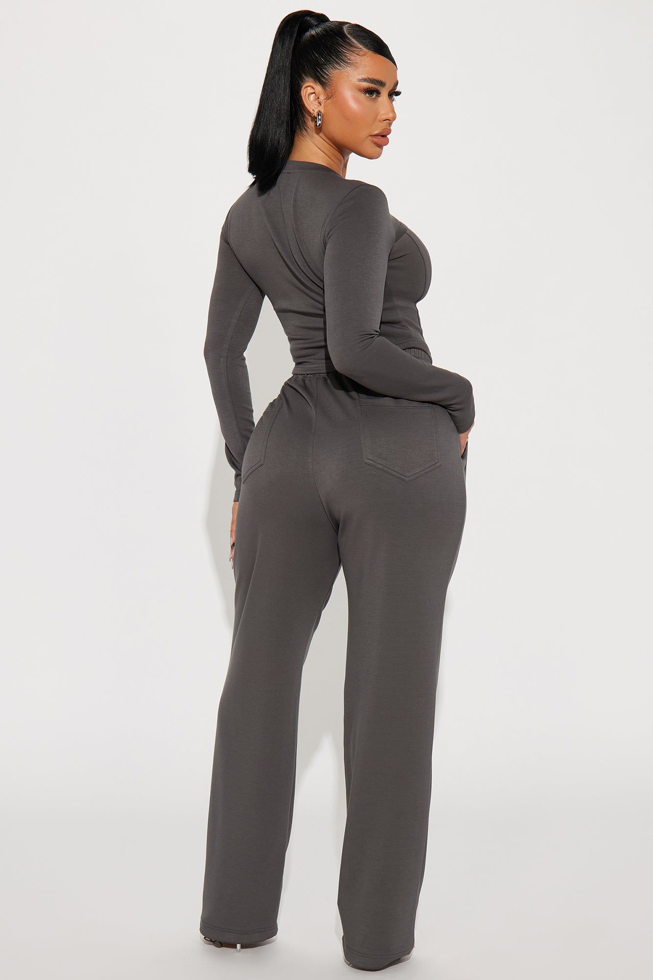 Weekend Moment Pant Set - Charcoal sold by Fashion Nova product image thumbnail 3