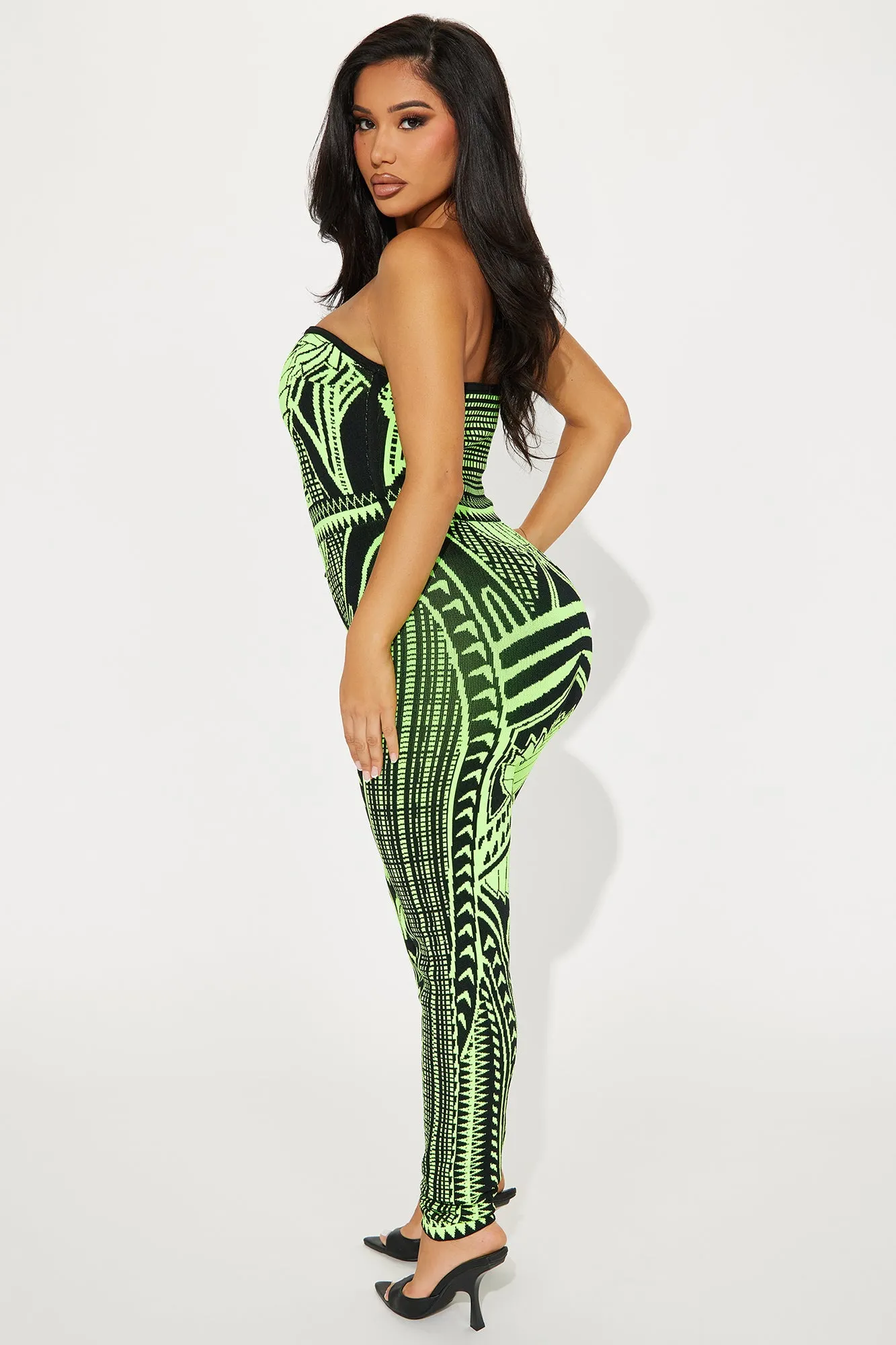 Bad Gal Bandage Jumpsuit - Lime sold by Fashion Nova product image thumbnail 3