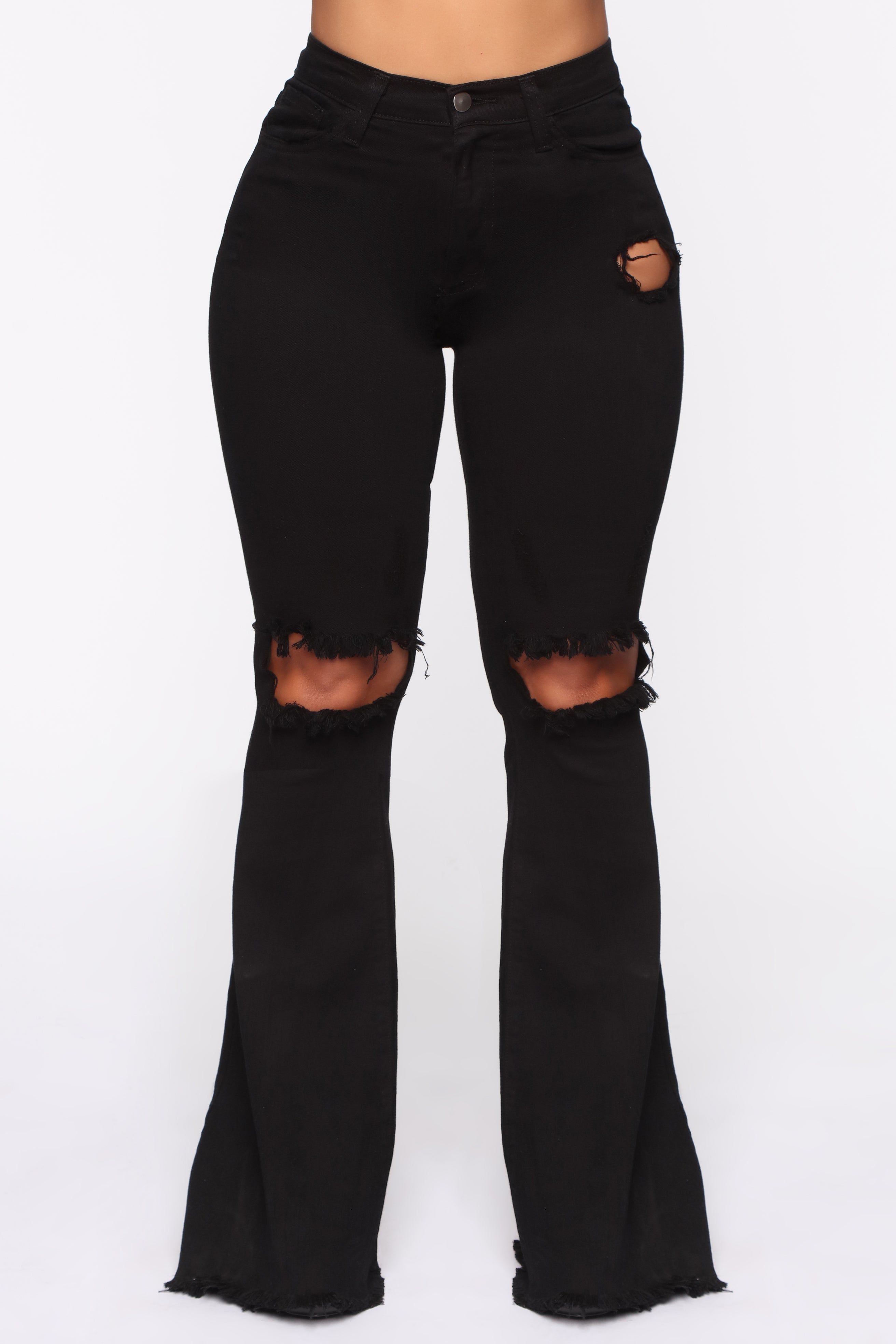 Dazed For Days Flare Jeans - Black sold by Fashion Nova