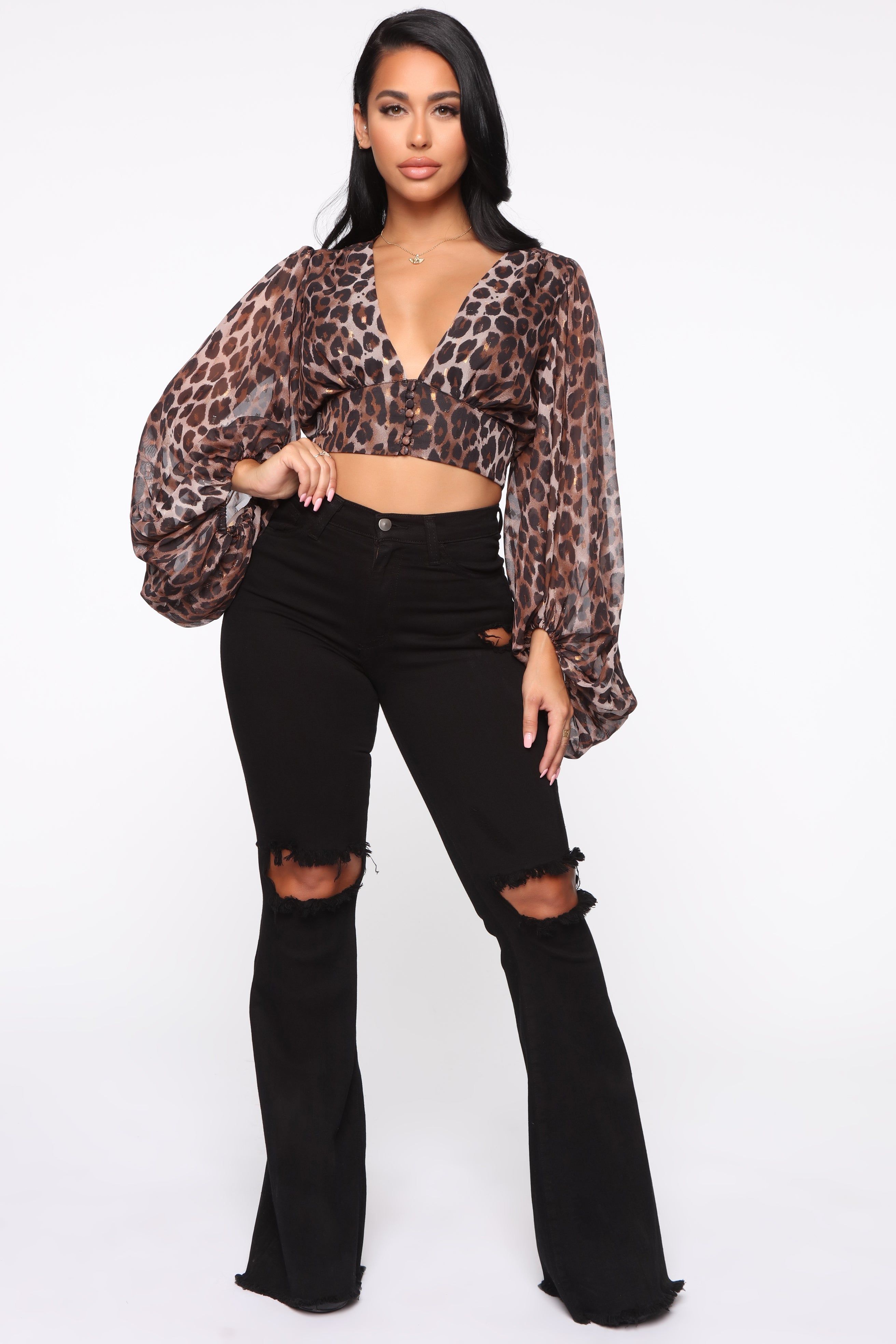 Dazed For Days Flare Jeans - Black sold by Fashion Nova product image thumbnail 2