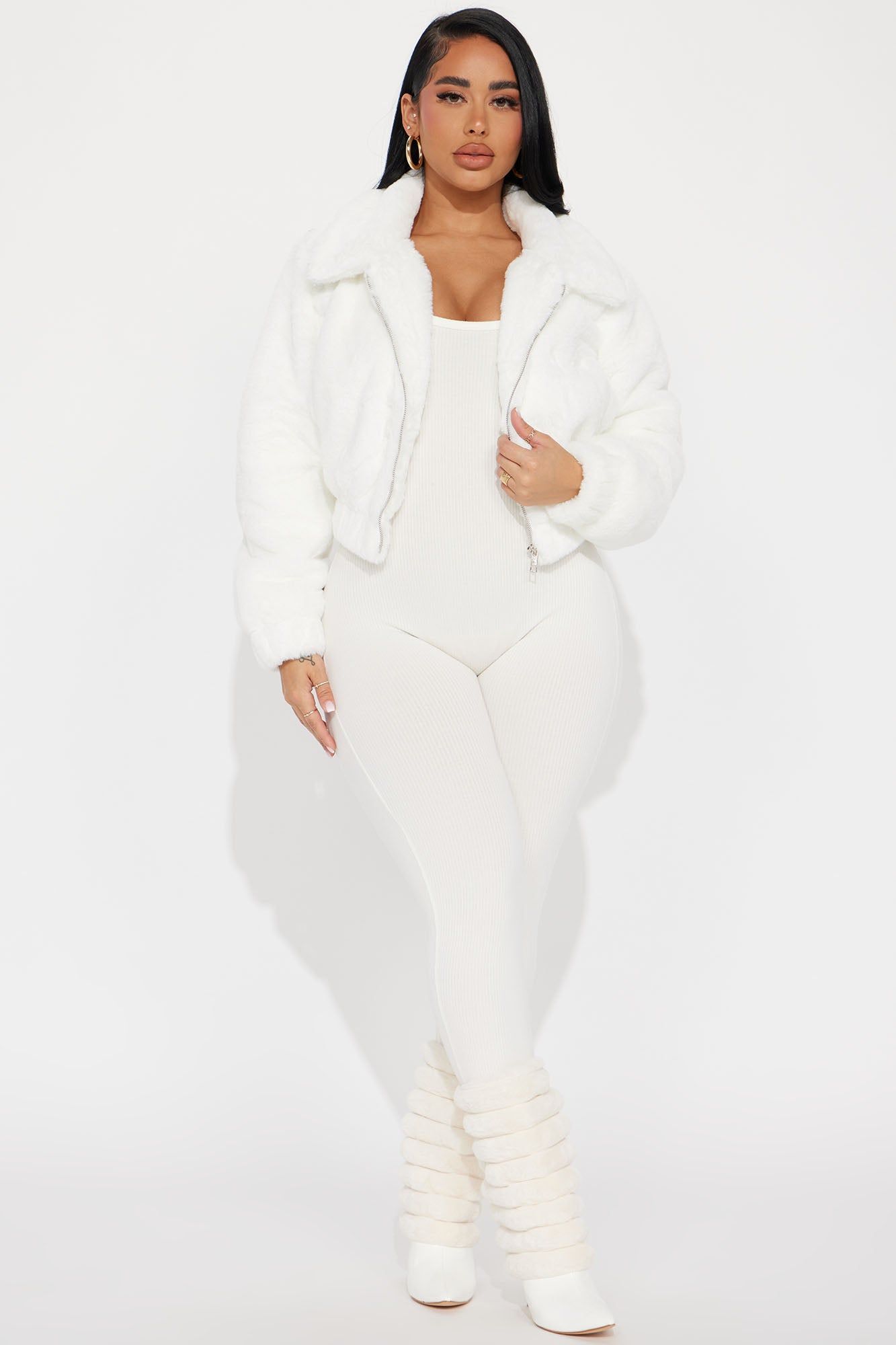 Better With You Faux Fur Jacket - Ivory sold by Fashion Nova product image thumbnail 2