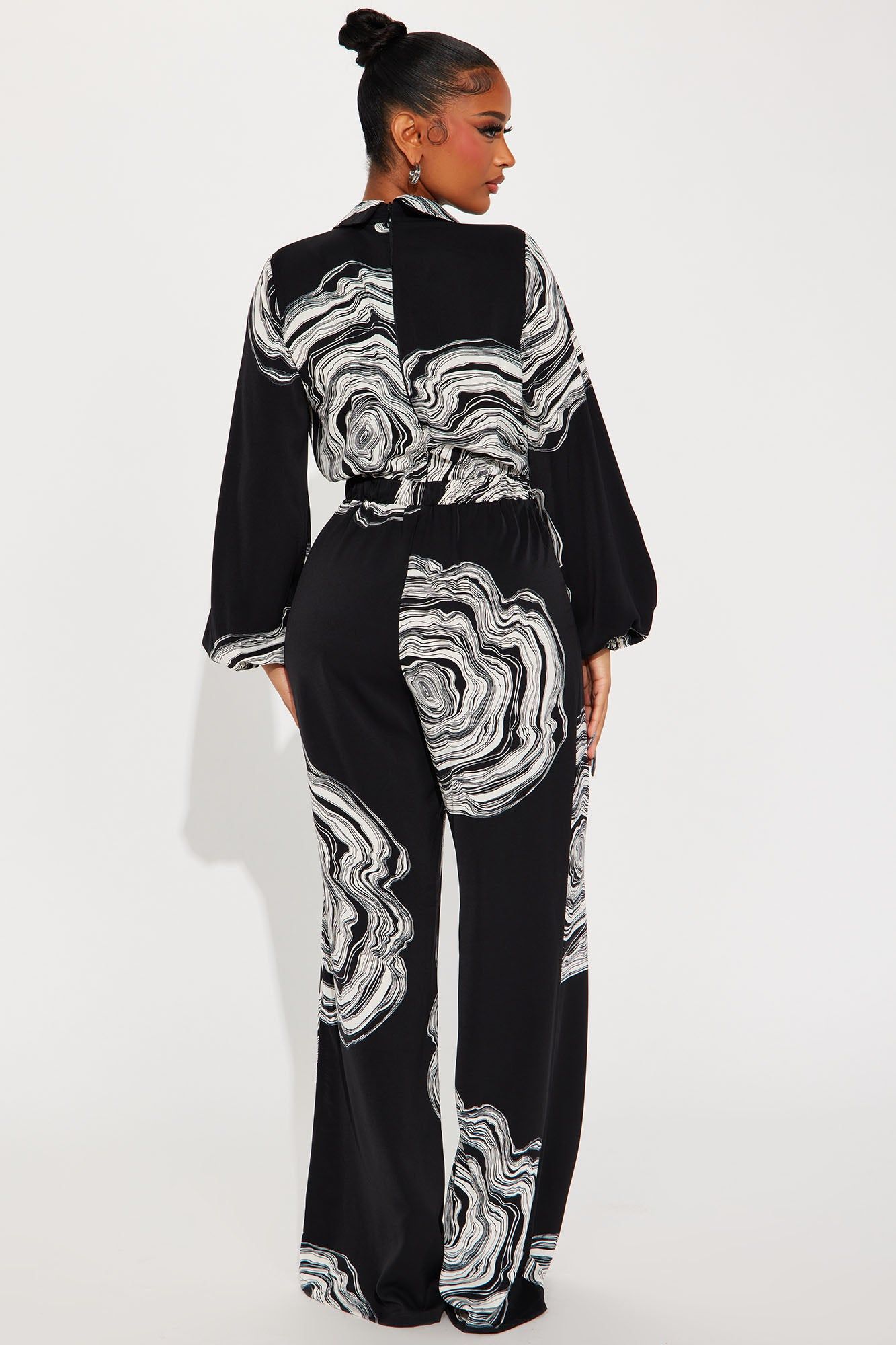 Figure It Out Jumpsuit - Black/White sold by Fashion Nova product image thumbnail 3