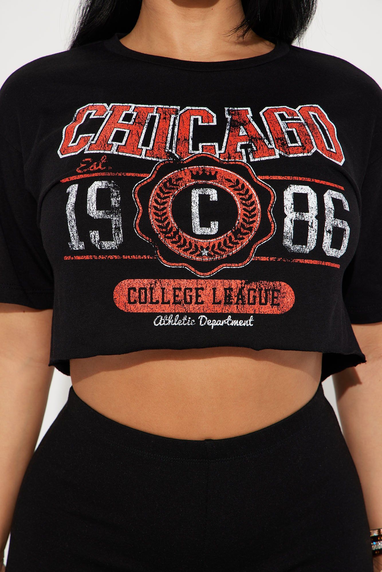 Chi Town Chicago Crop Top - Black sold by Fashion Nova product image thumbnail 2