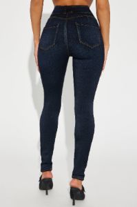 Snatch Me Tight Booty Lifter Skinny Jeans - Dark Wash sold by Fashion Nova
