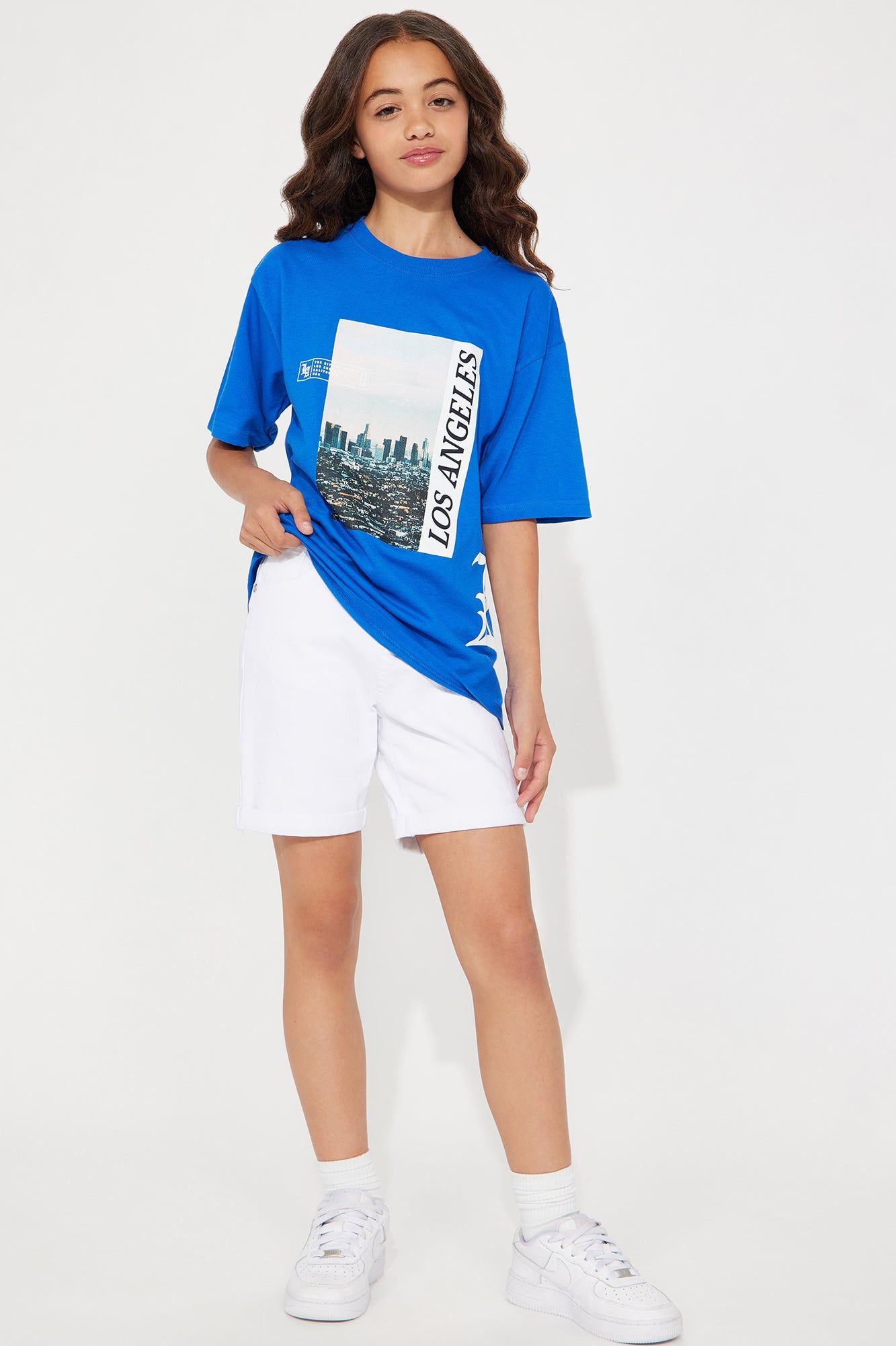 Mini LA Skyline Tee - Royal sold by Fashion Nova product image thumbnail 3