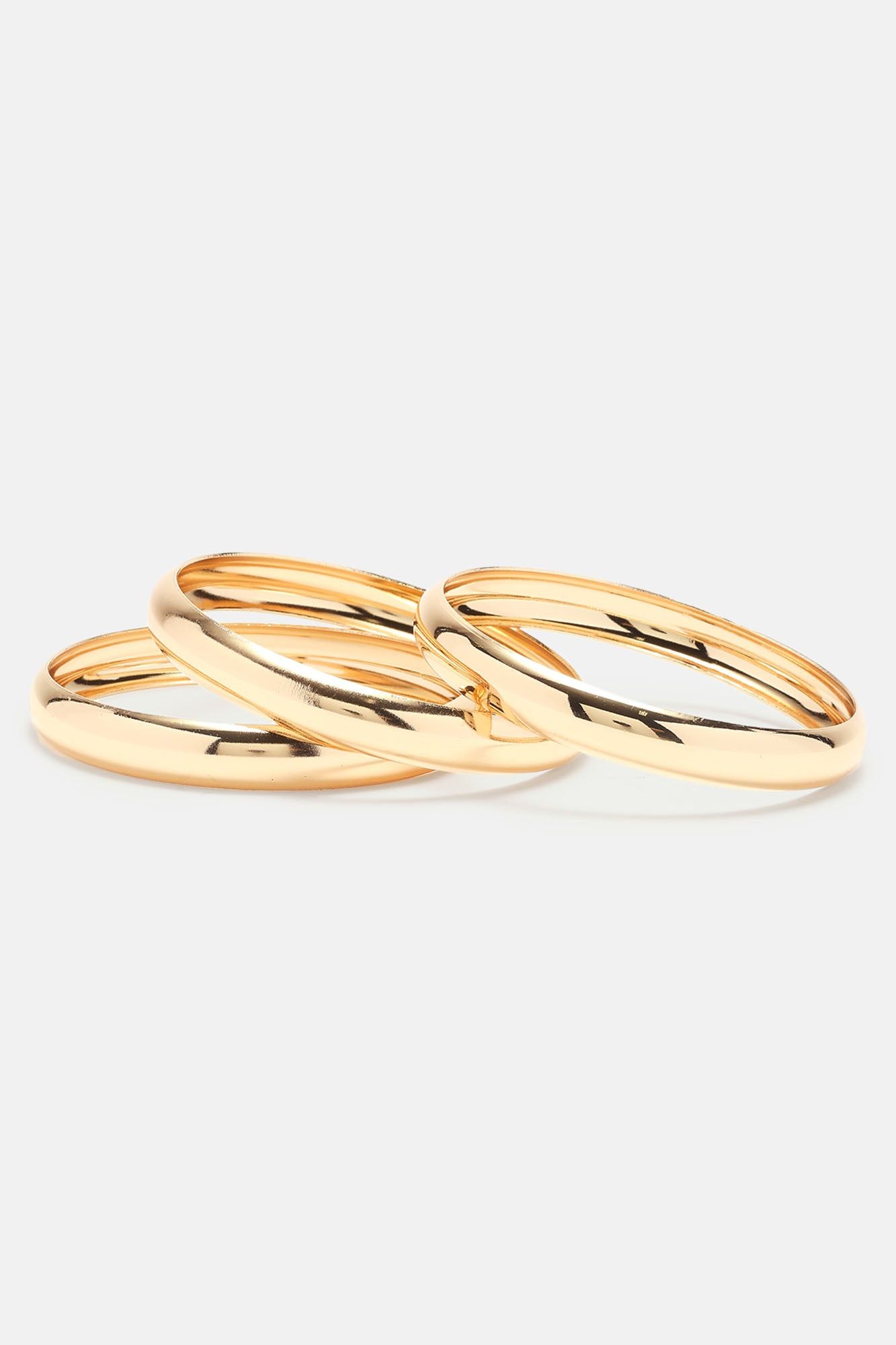 Rare Find 3 Piece Bangle Set - Gold sold by Fashion Nova product image thumbnail 3