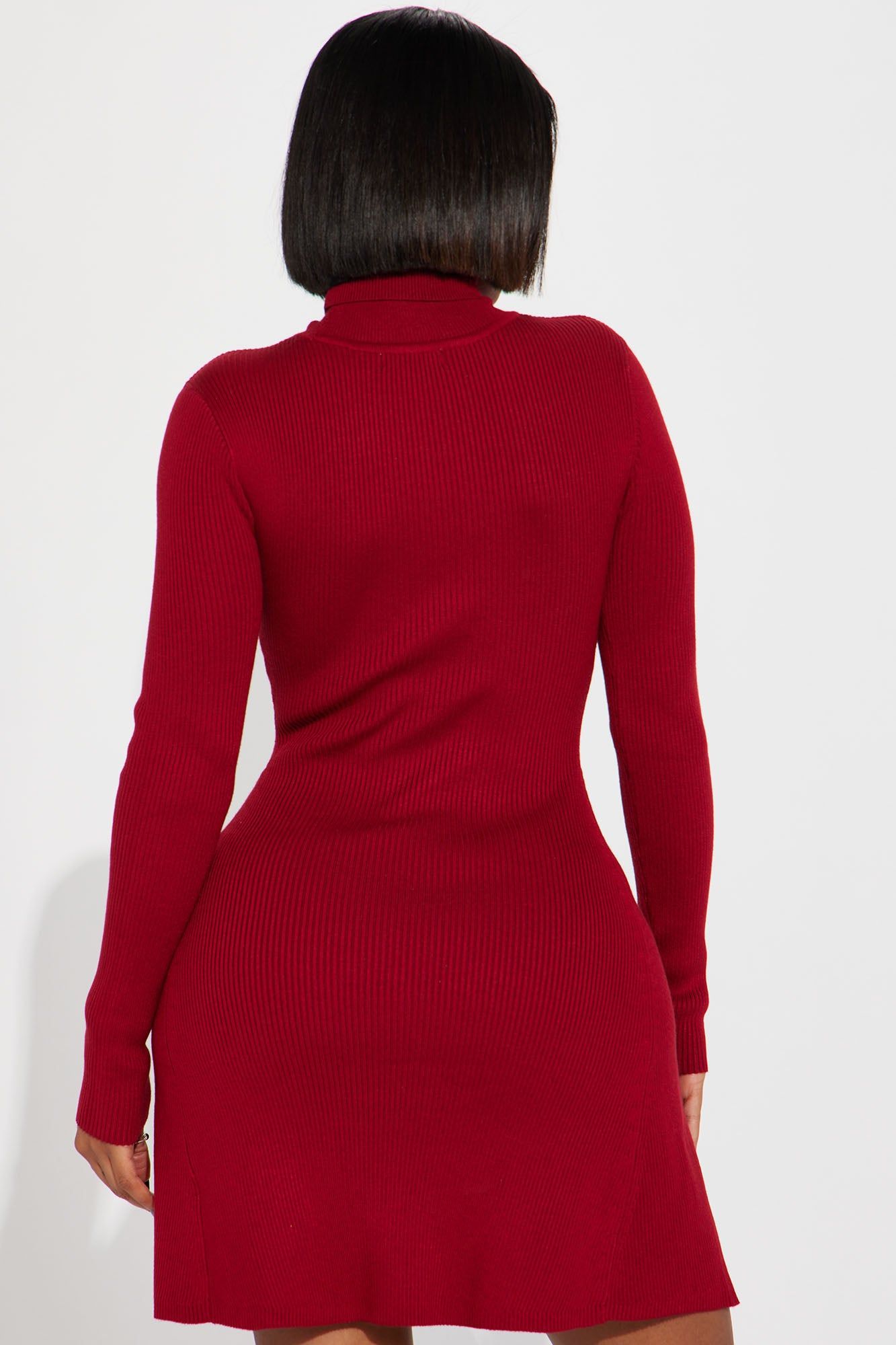 Jodie Ribbed Mini Dress - Burgundy sold by Fashion Nova product image thumbnail 3