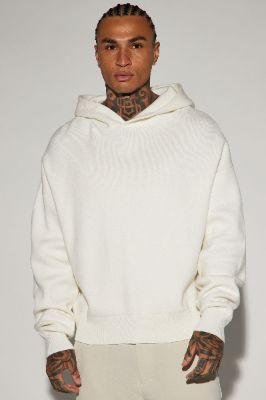In My Feels Heavyweight Sweater Hoodie - White sold by Fashion Nova